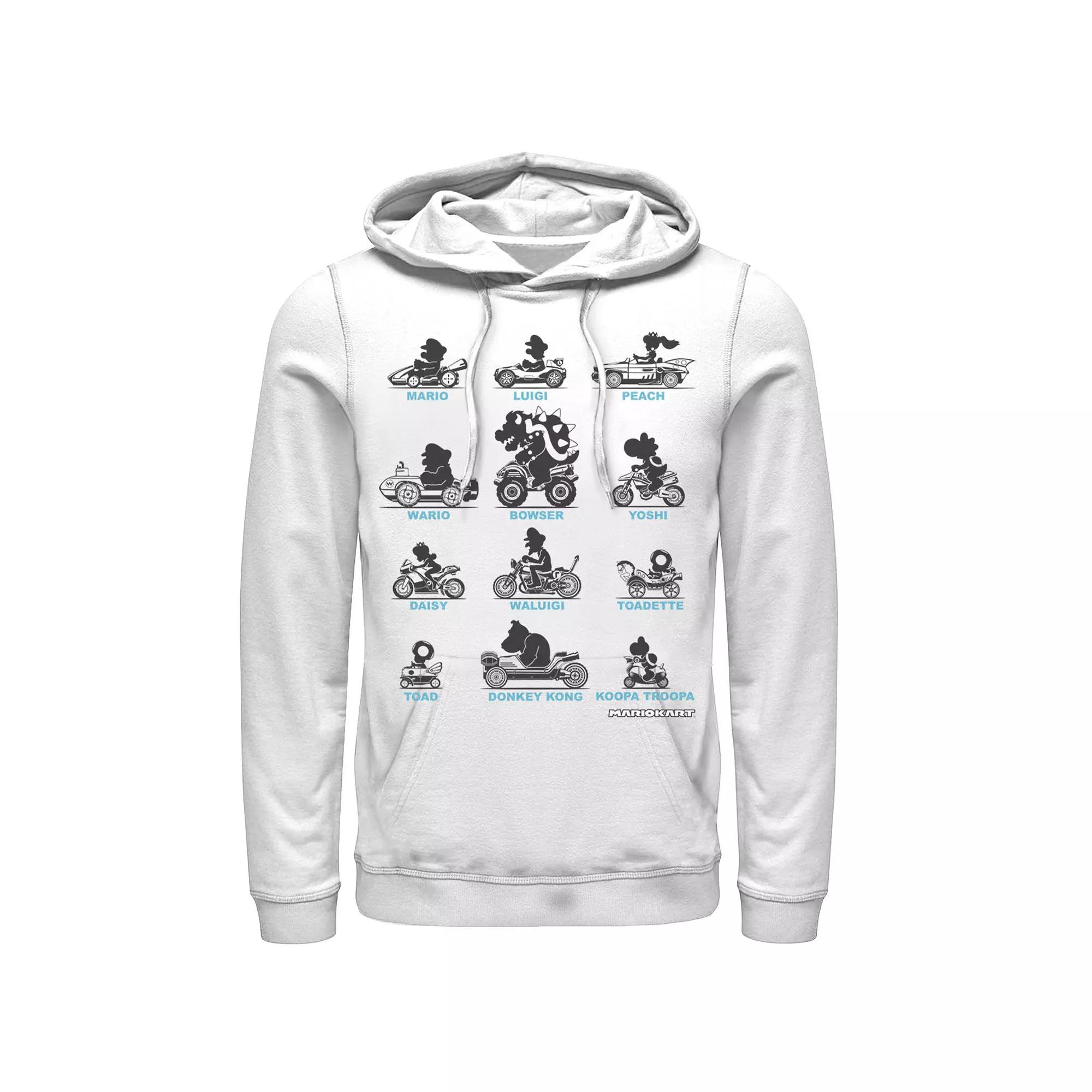 Men's Nintendo Mario Kart Silhouette Racers Hoodie,  Product Image