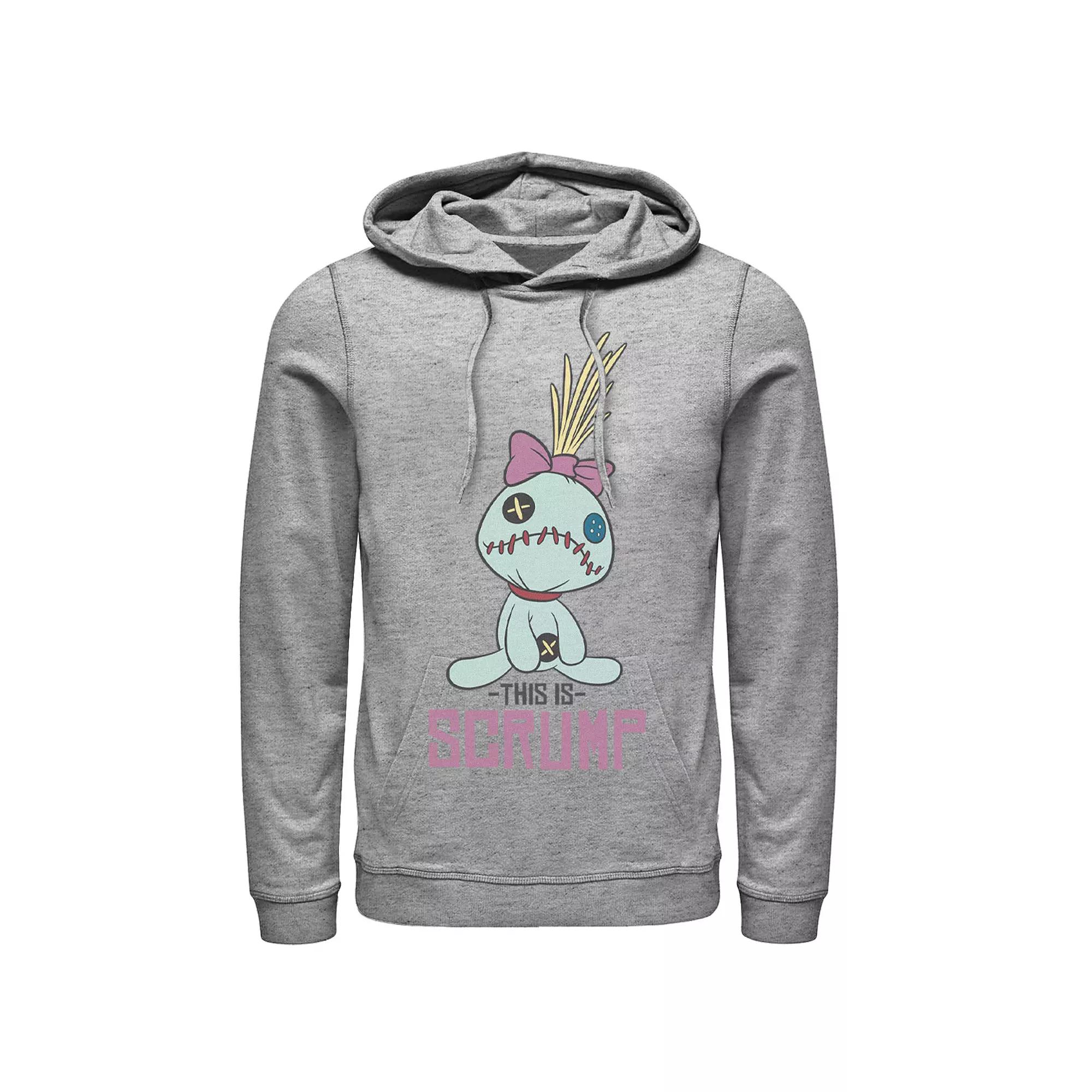 Disney's Lilo & Stitch This Is Scrump Portrait Men's Hoodie, Size: Large, Athletic Grey Product Image