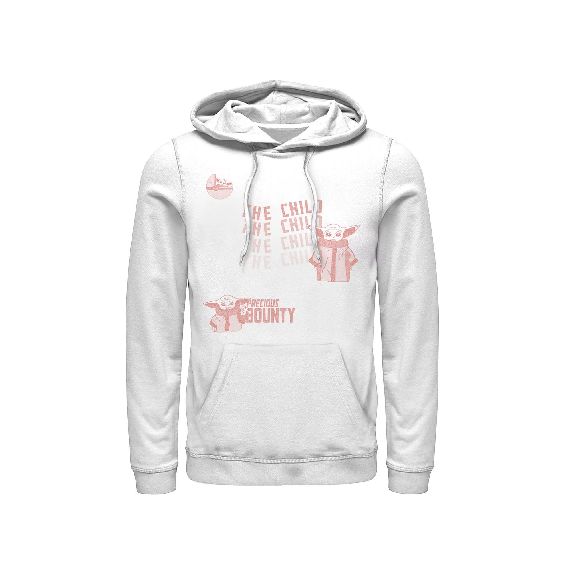 Men's Star Wars: The Mandalorian The Child Precious Bounty Text Hoodie,  Product Image