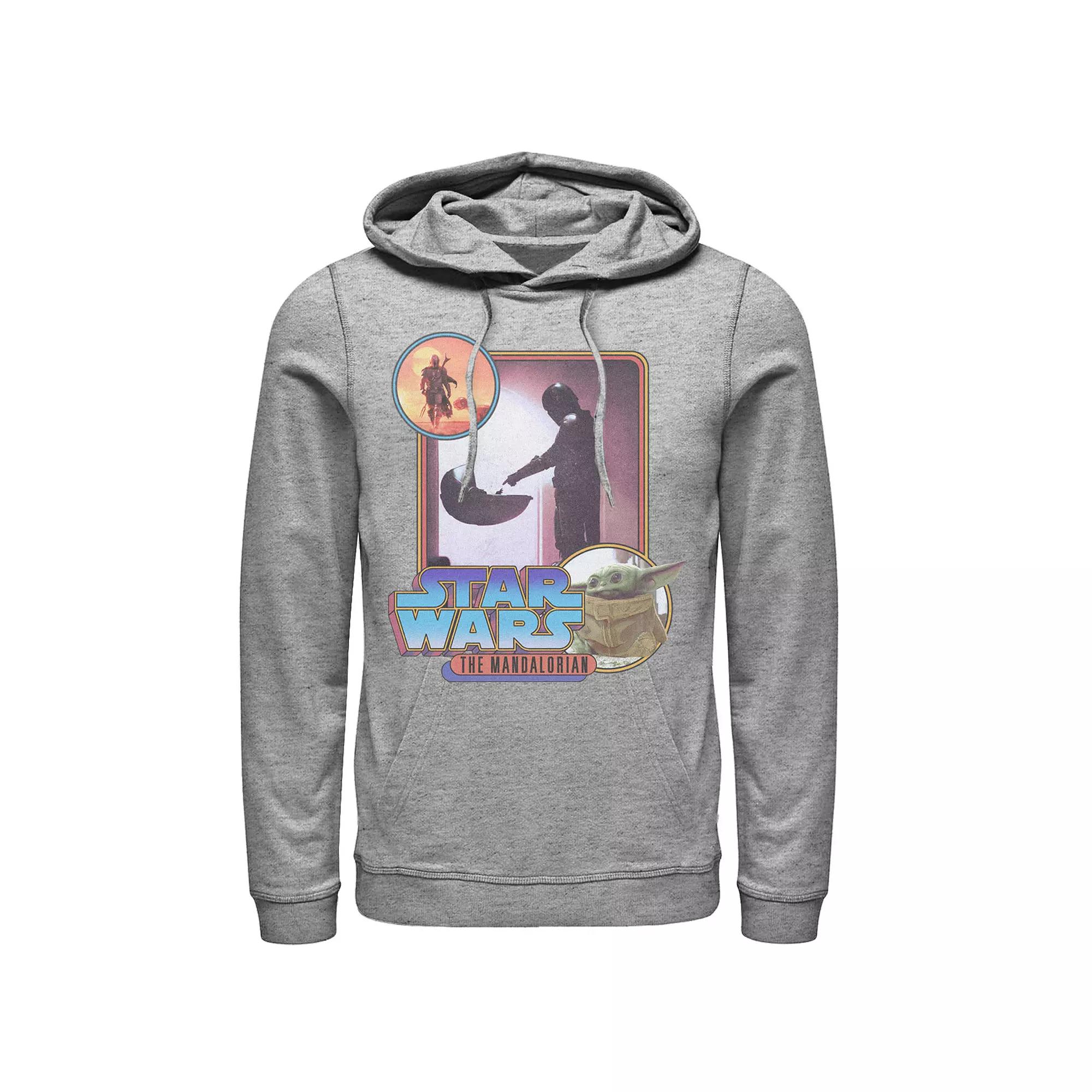 Men's Star Wars: The Mandalorian Retro Style Portrait Hoodie,  Product Image