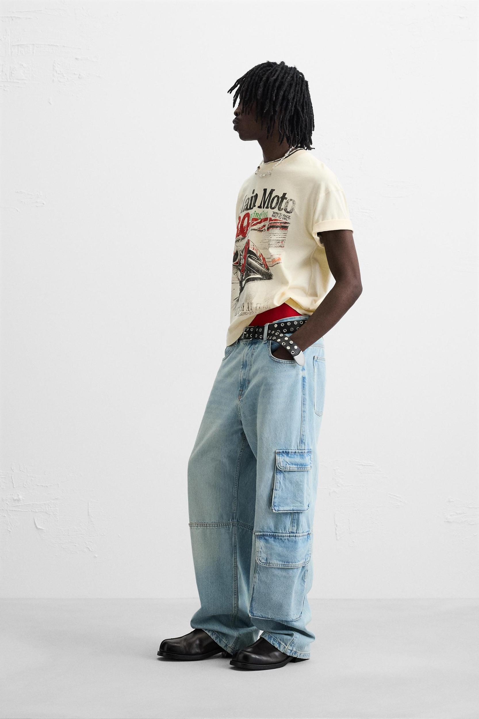 WASHED PRINTED T-SHIRT Product Image