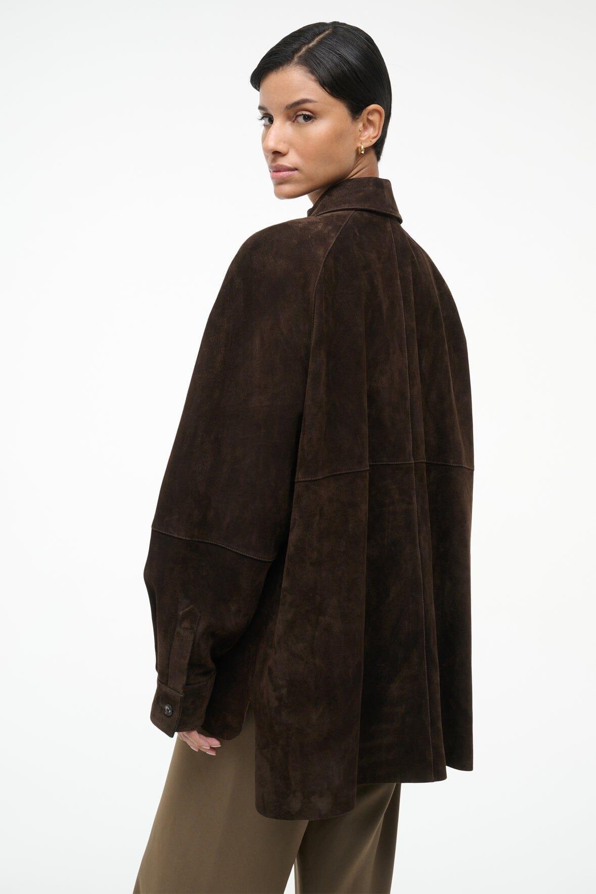 JOSETTE SUEDE SHIRT | ESPRESSO Product Image