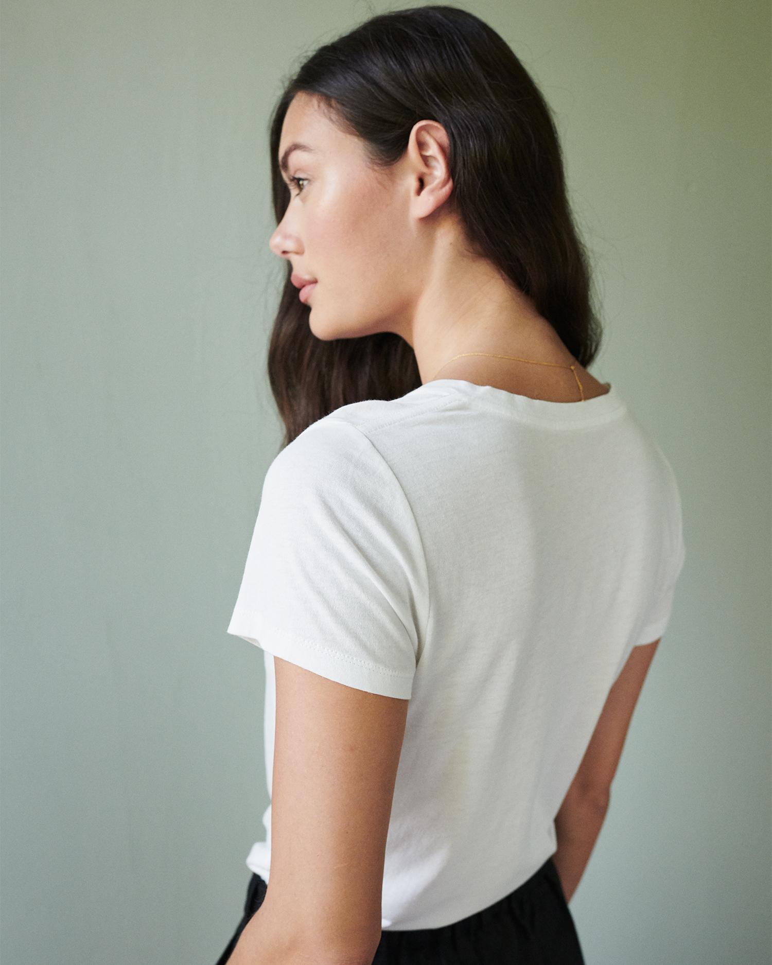 Quince | Women's Cotton Modal V Neck T-Shirt Cotton/Modal Product Image