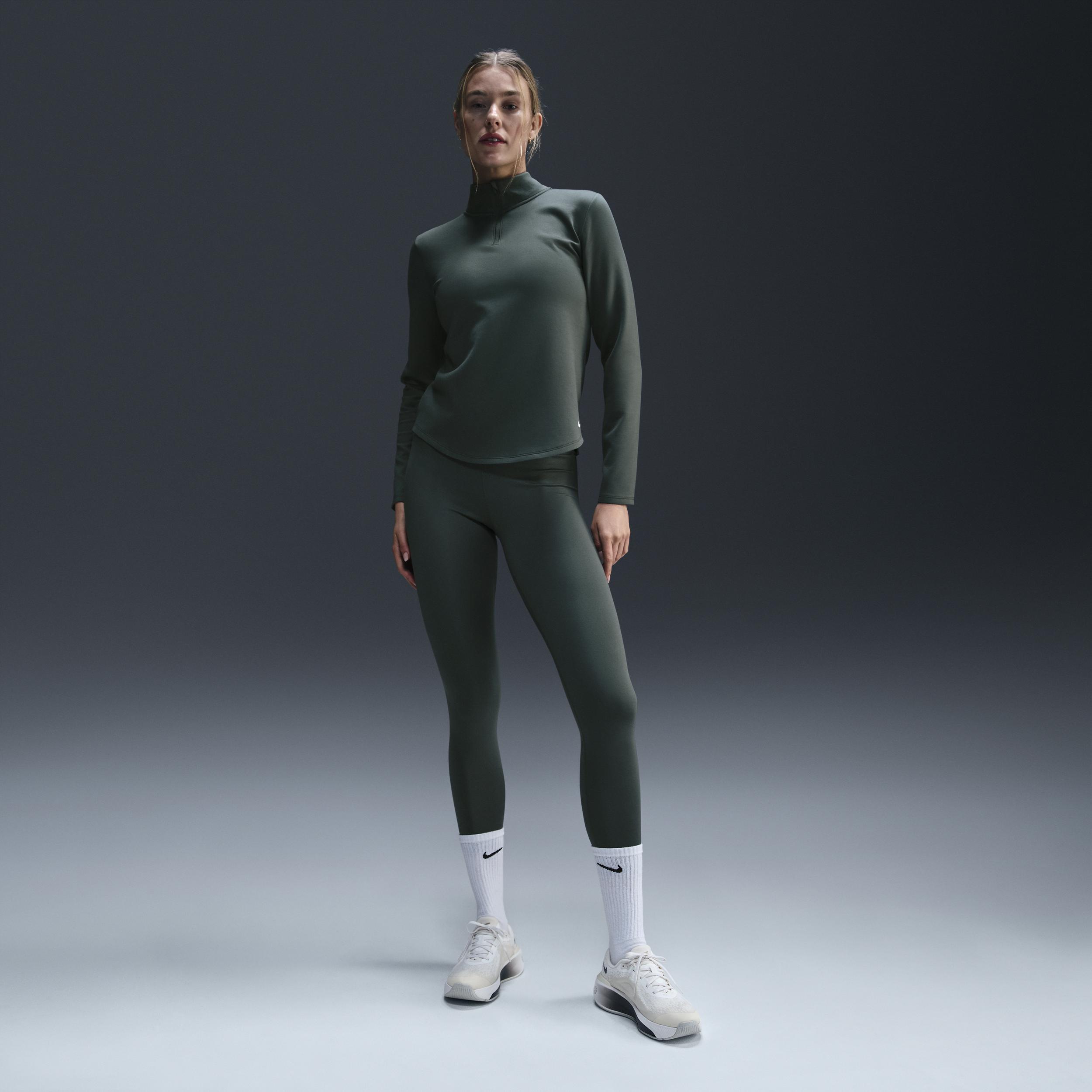 Nike Women's Therma-FIT One Long-Sleeve 1/2-Zip Top Product Image