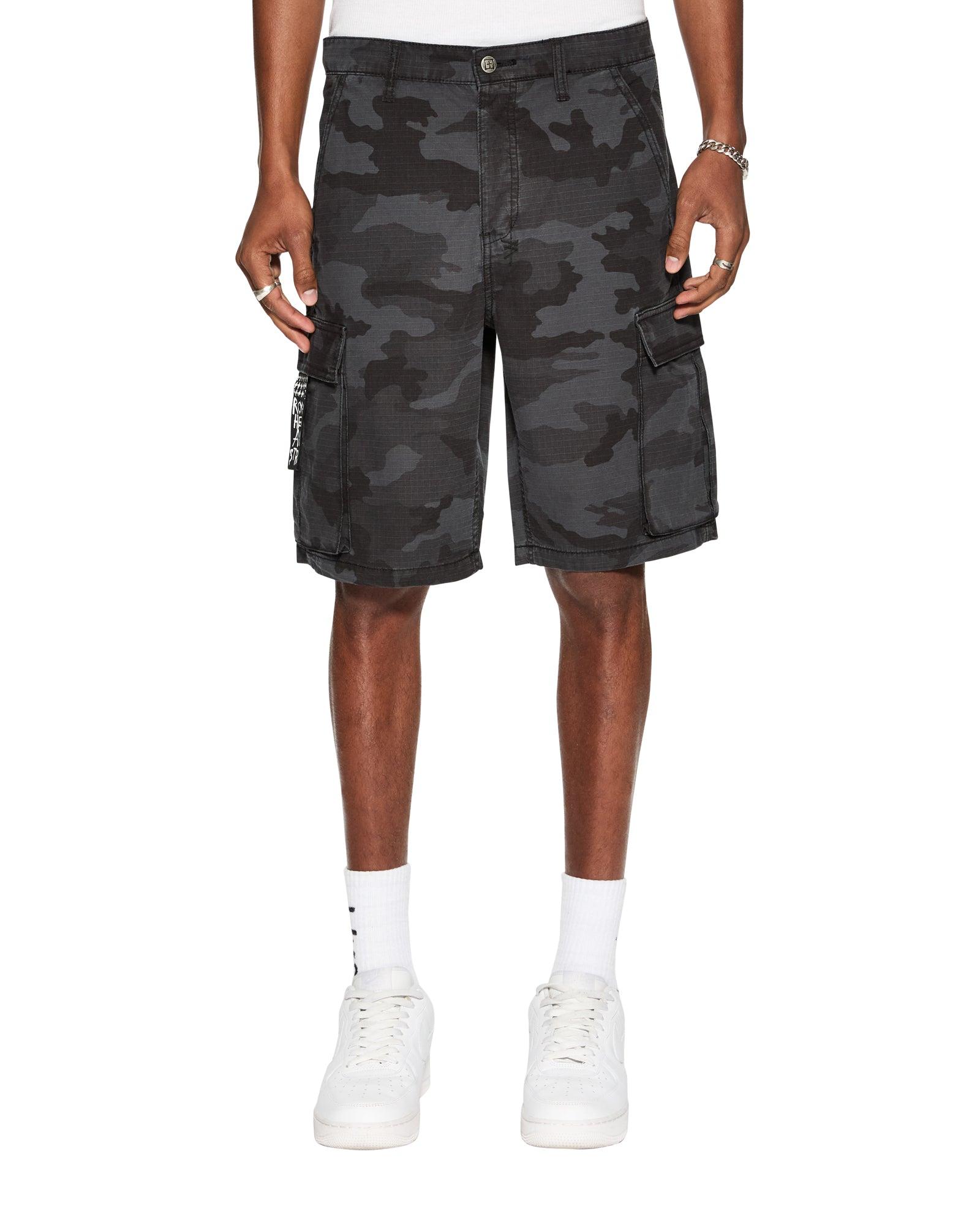 FUGITIVE CARGO SHORT BLACK CAMO Male Product Image