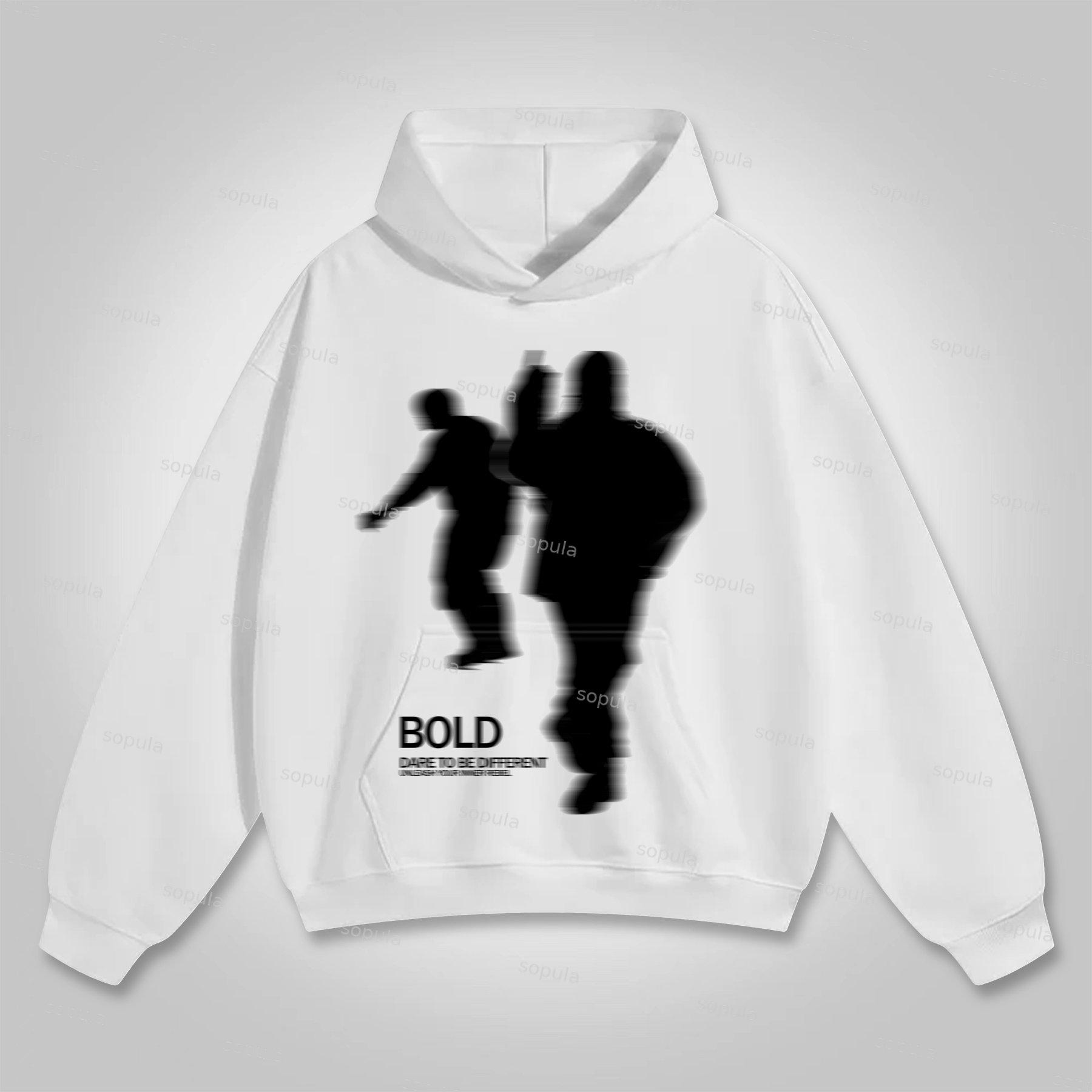 Sopula Vintage Street Portrait Graphic Print Hoodie Product Image