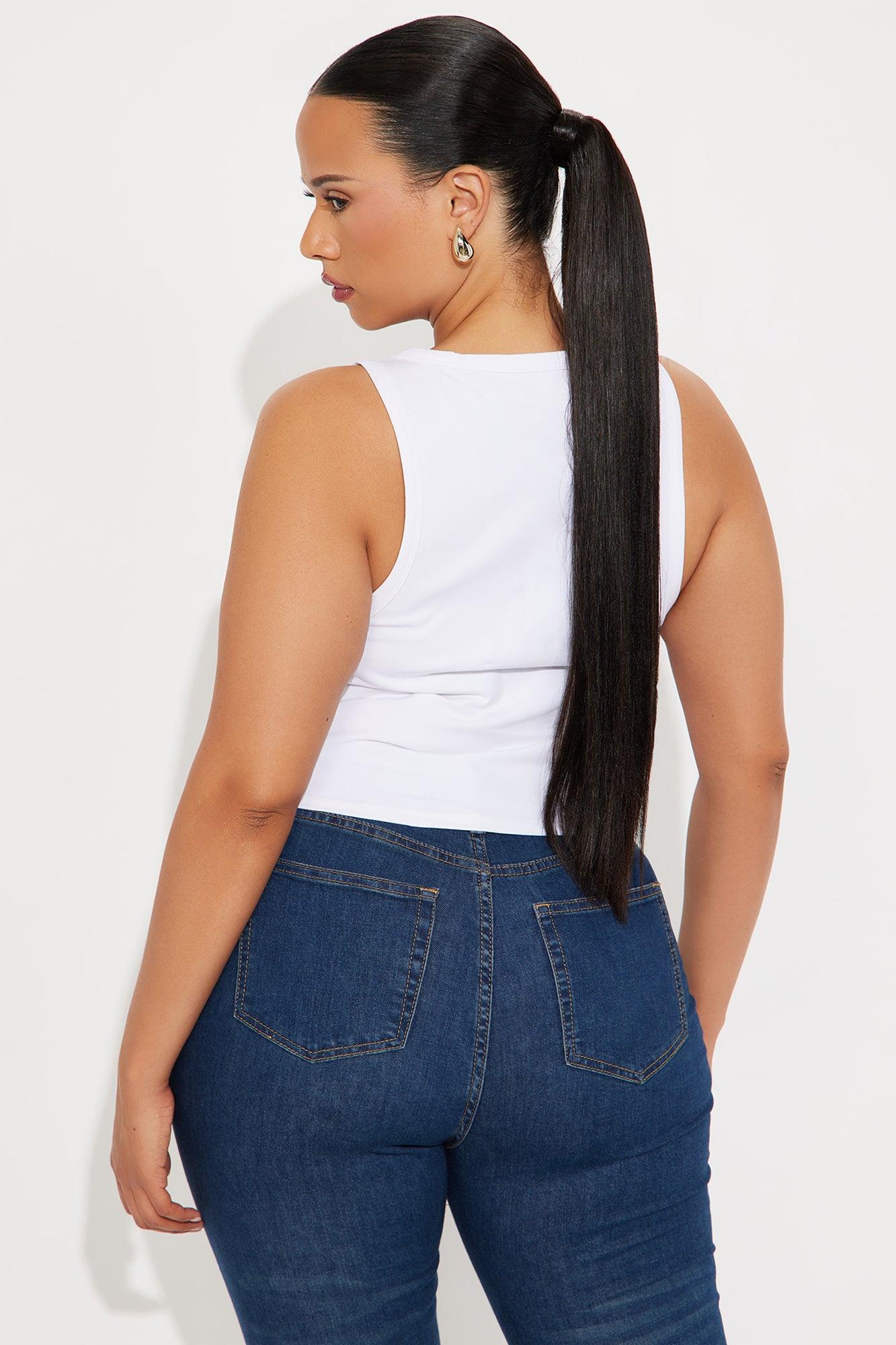 Von Dutch Bikers Crop Top - White Product Image