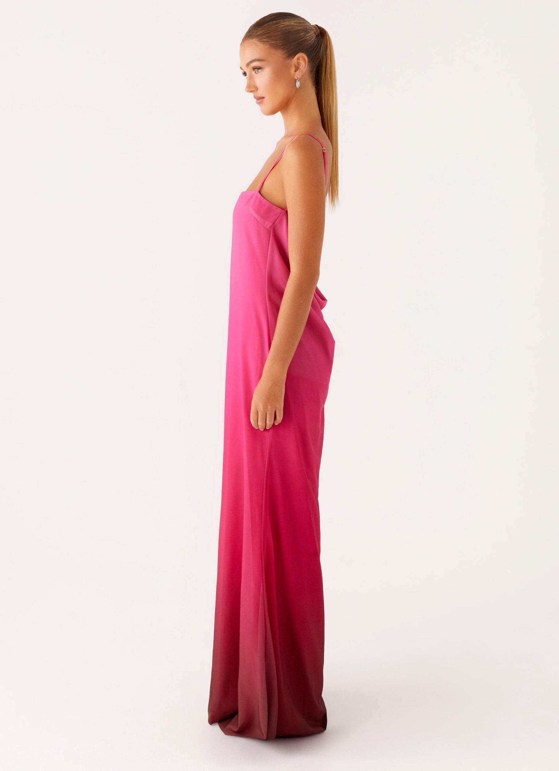 Marianne Maxi Dress - Fuchsia Gradient Product Image