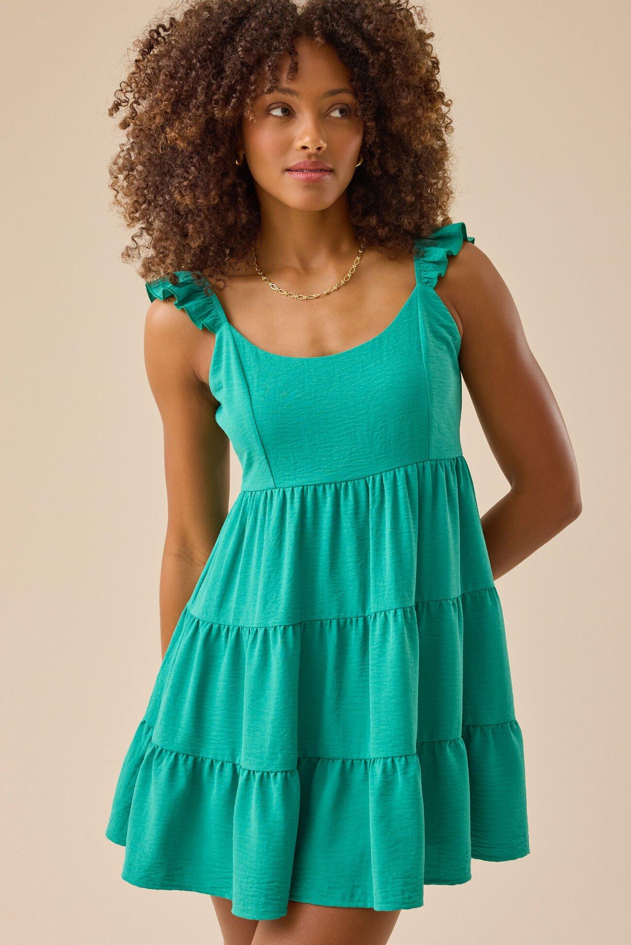 Kennadee Tiered Mini Dress Product Image