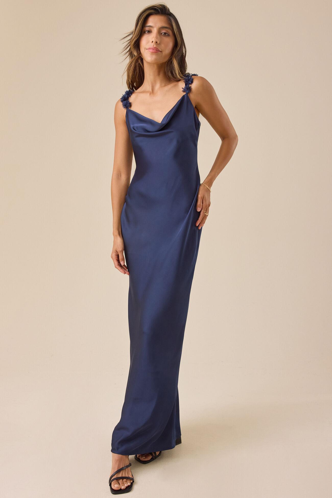 Scarlett Satin Maxi Dress Product Image