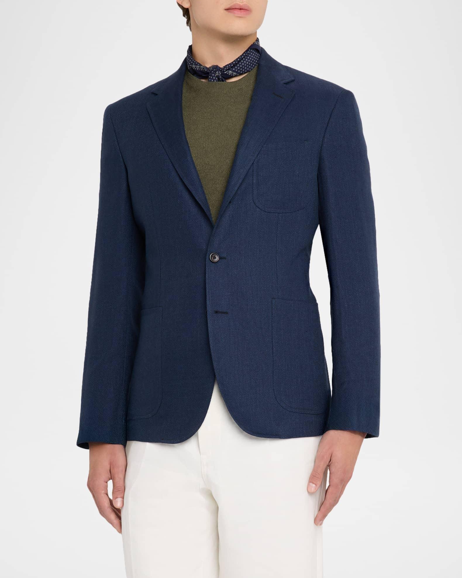 Men's Tailored Herringbone Sport Coat Product Image