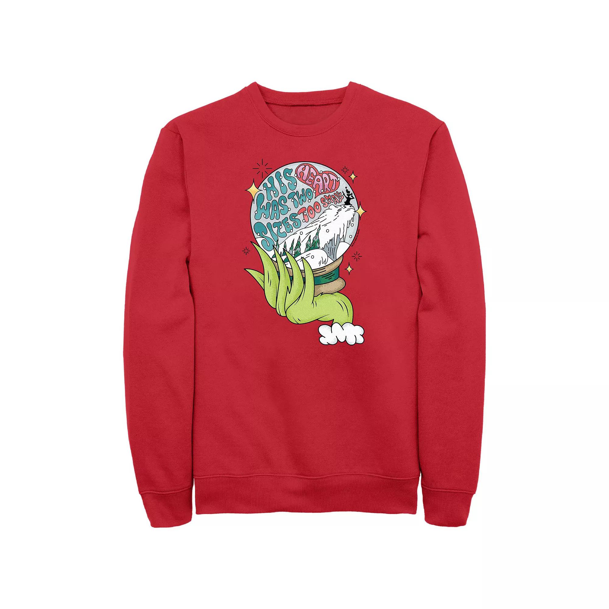 Big & Tall Dr. Seuss Grinch Snowball Graphic Fleece, Men's, Size: Large, Red Product Image