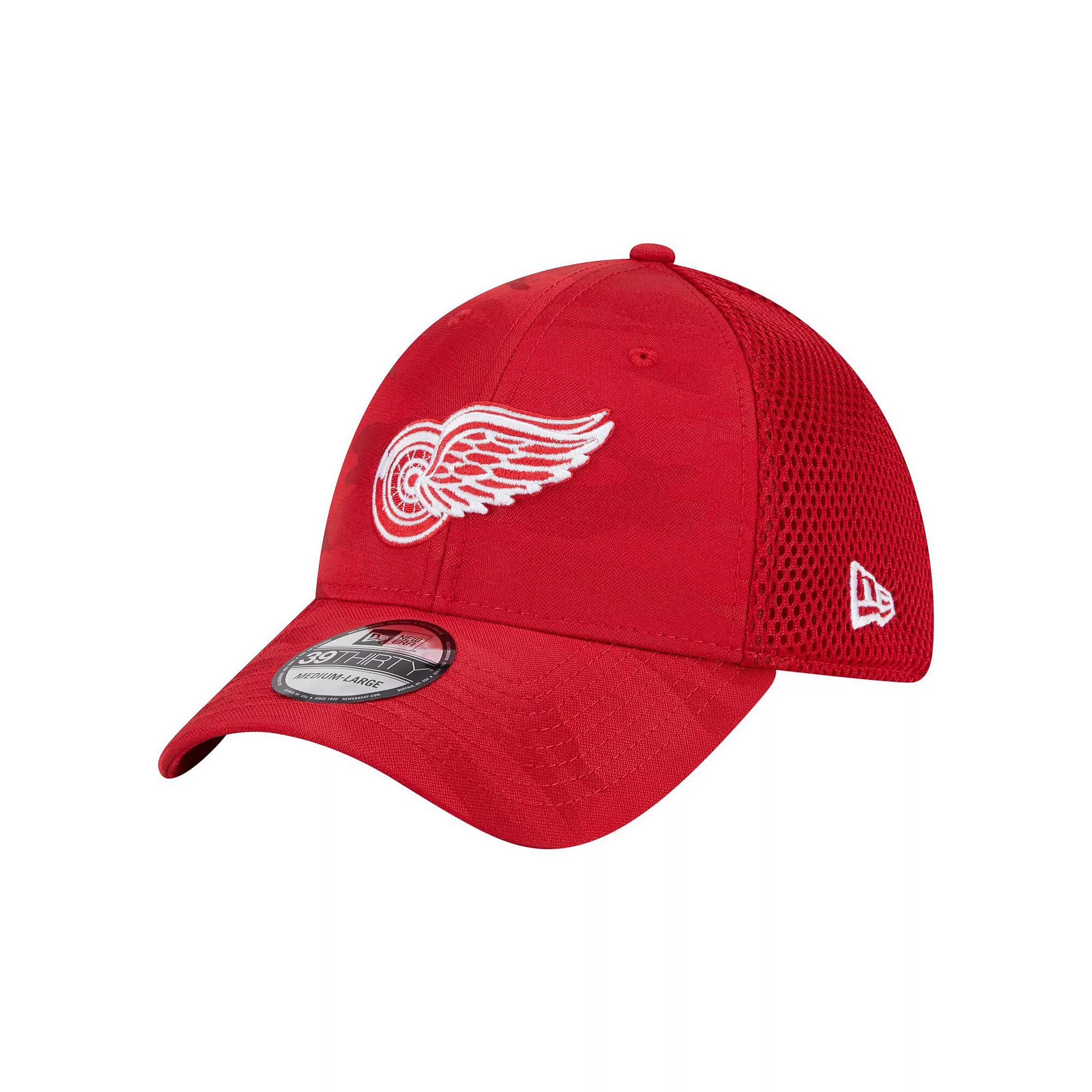 Men's New Era  Red Detroit Red Wings Active Subtle Camo 39THIRTY Flex Hat, Size: Medium/Large Product Image