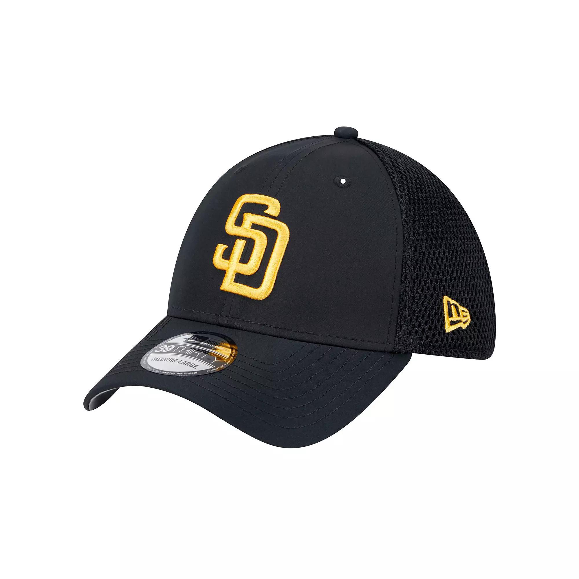 Men's New Era Black San Diego Padres Team Tone 39THIRTY Flex Hat, Size: Medium/Large Product Image