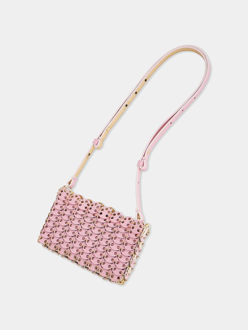 PINK/GOLD 1969 MINI FLIP BAG IN LEATHER Product Image
