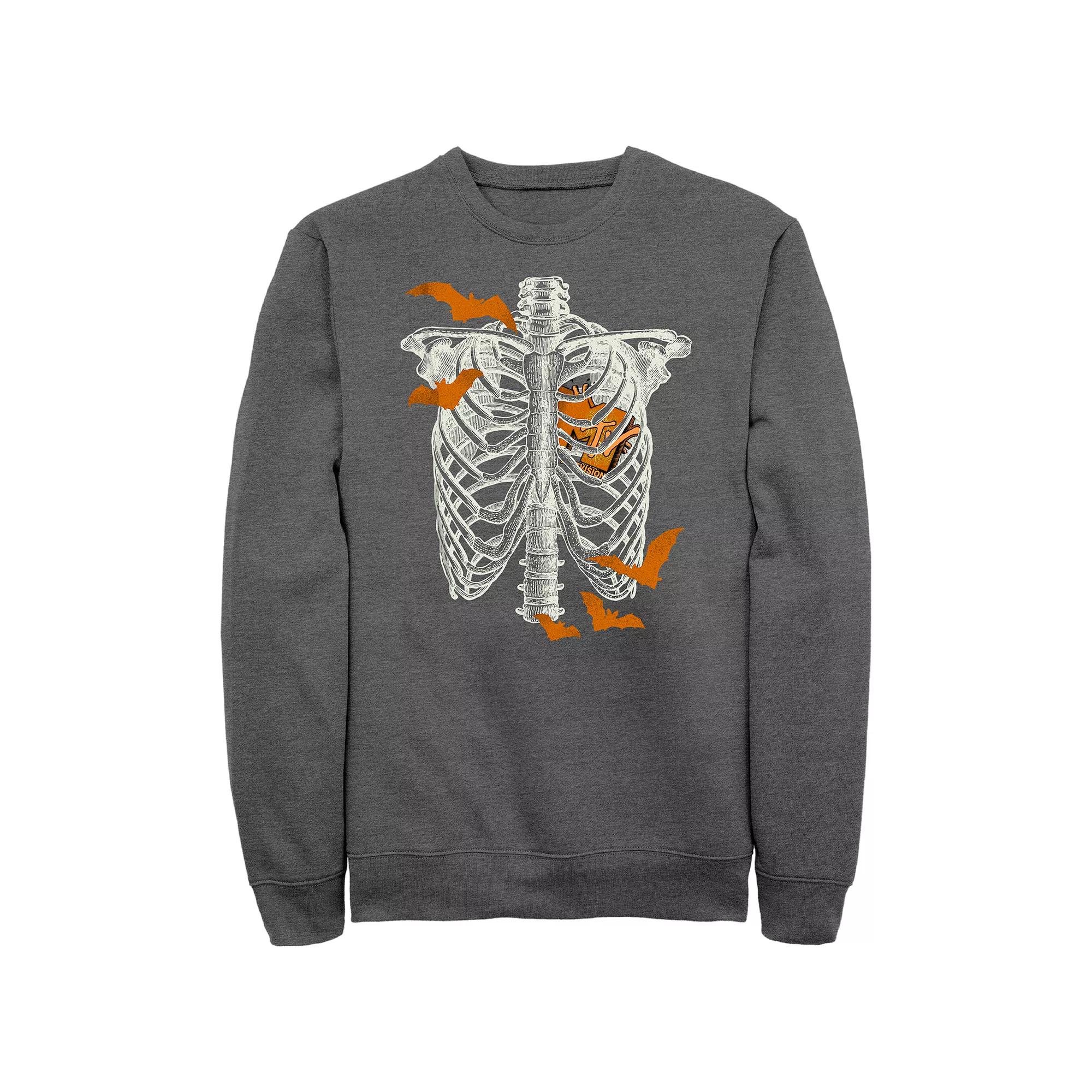 Men's MTV Music Television Skeleton Logo Sweatshirt,  Product Image