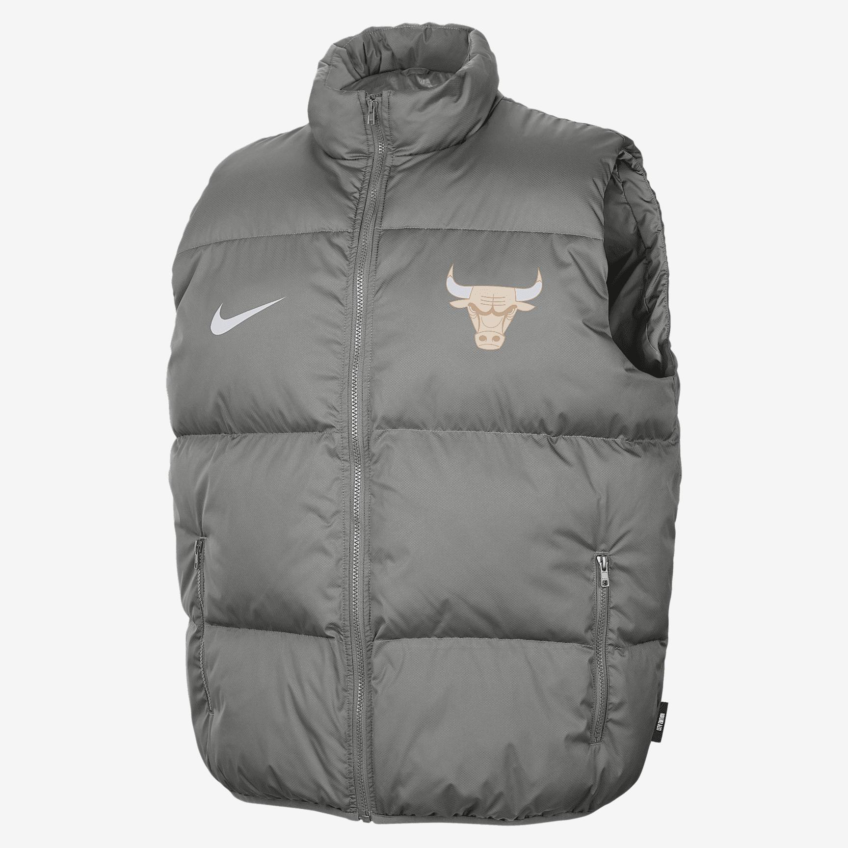 Chicago Bulls City Edition Men's Nike NBA Puffer Vest Product Image
