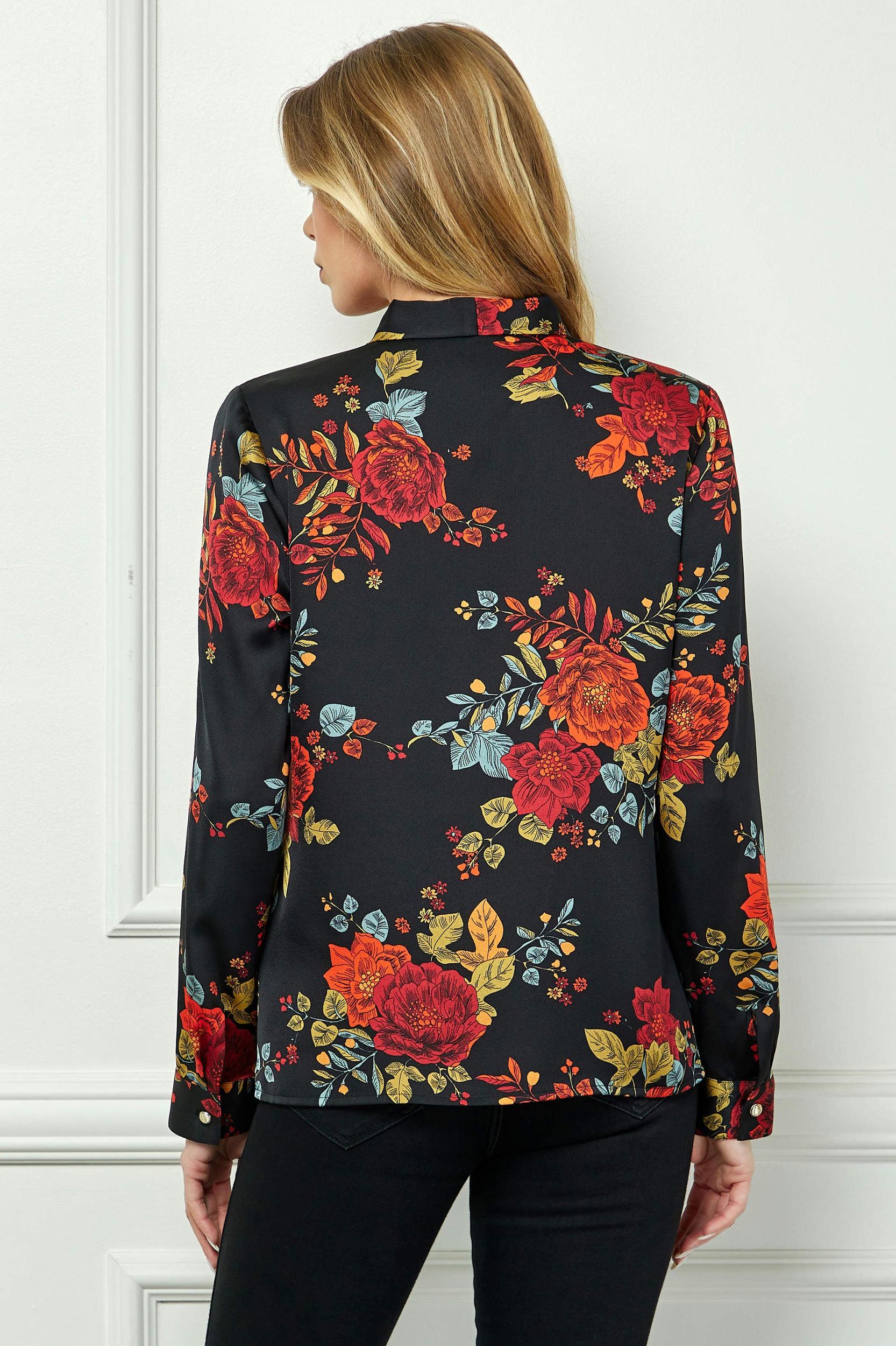 Elbow Sleeve Poncho Cutout Knot Back Bubble Blouse in Red Product Image