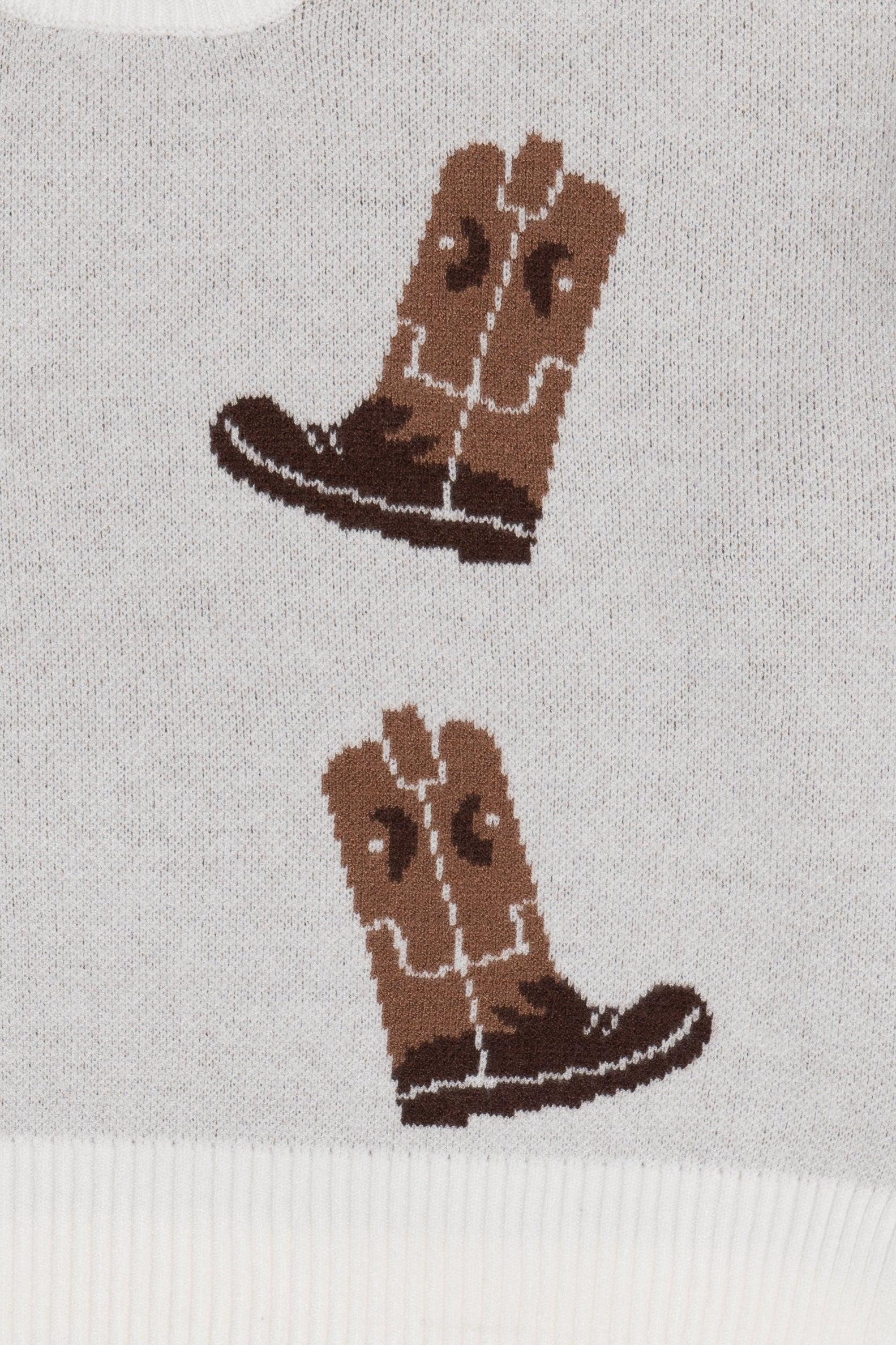 Knit Print Sweater Product Image