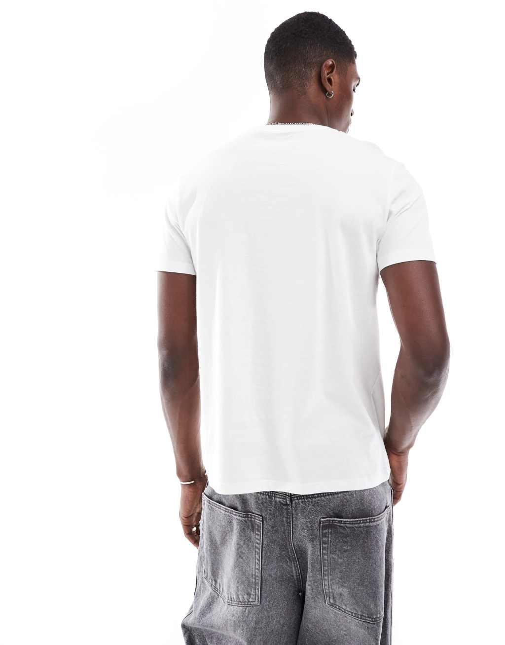 ASOS DESIGN essential 2 pack crew neck t-shirts in black and white Product Image