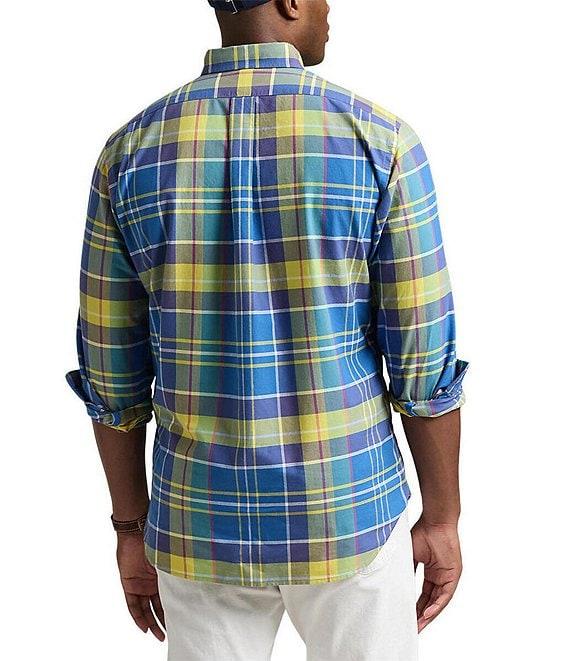Polo Ralph Lauren Big & Tall Classic-Fit Plaid Oxford Long Sleeve Woven Shirt Product Image
