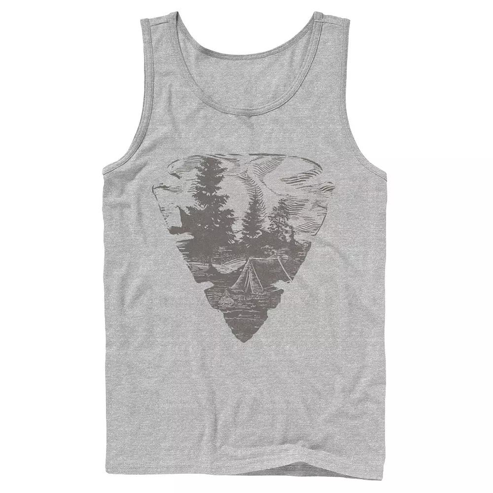 Men's Fifth Sun Arrowhead Camping Sketch Fill Tank Top,  Product Image