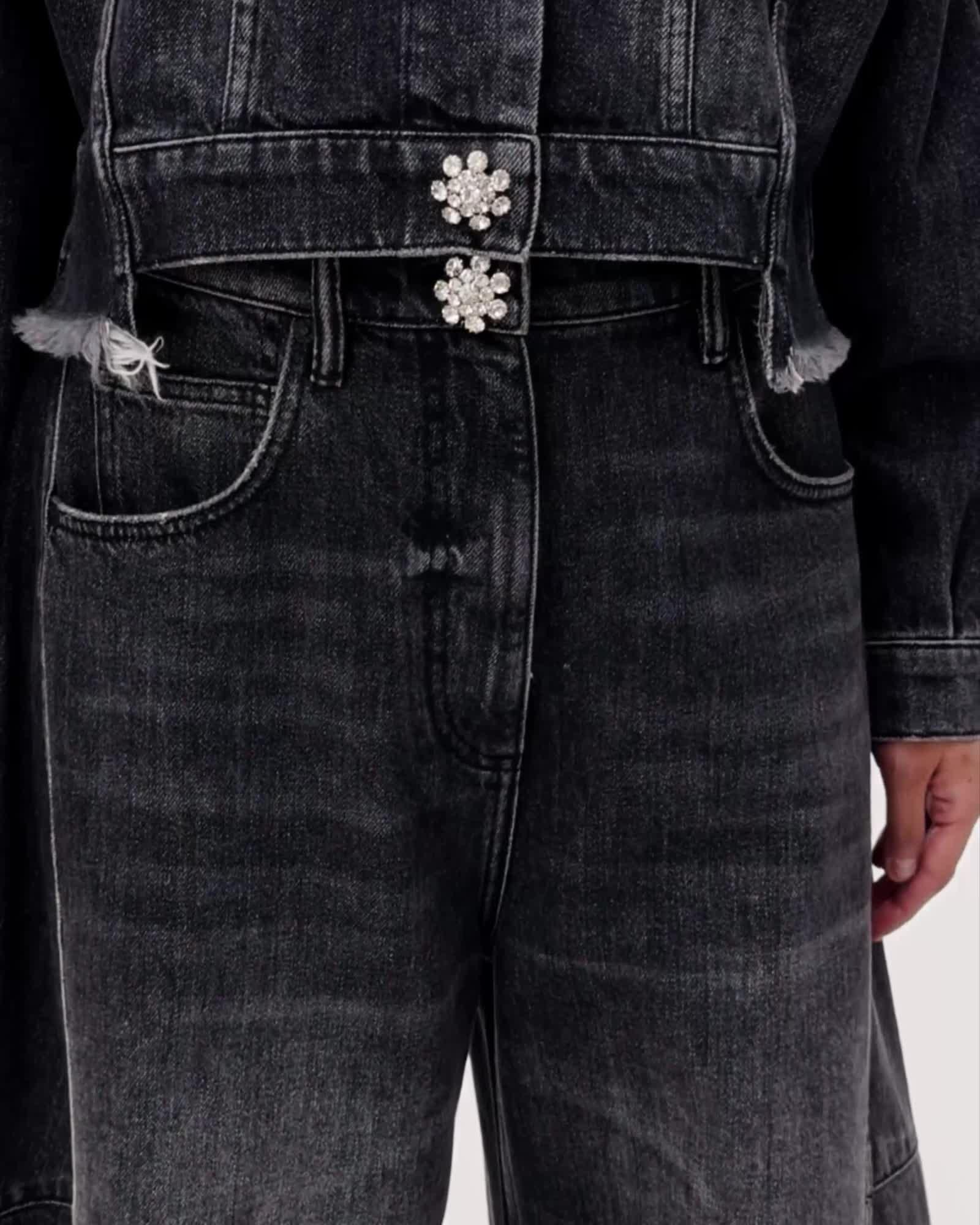 Carter Barrel Denim Jeans Washed Black | ALLSAINTS US Product Image