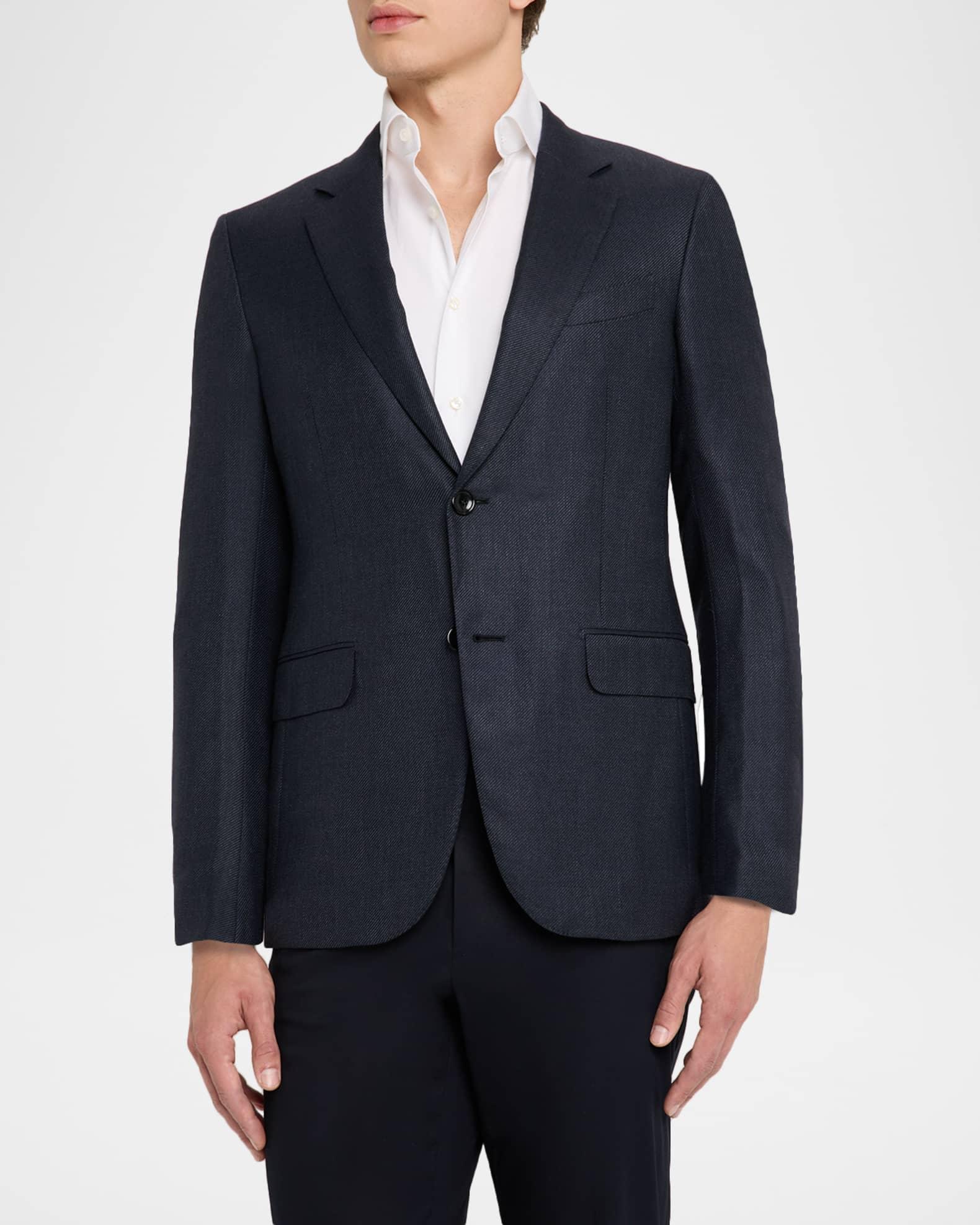 Men's Cashmere-Blend Twill Single-Breasted Blazer Product Image