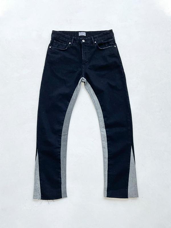 Men's Street Splice Slim Jeans Product Image