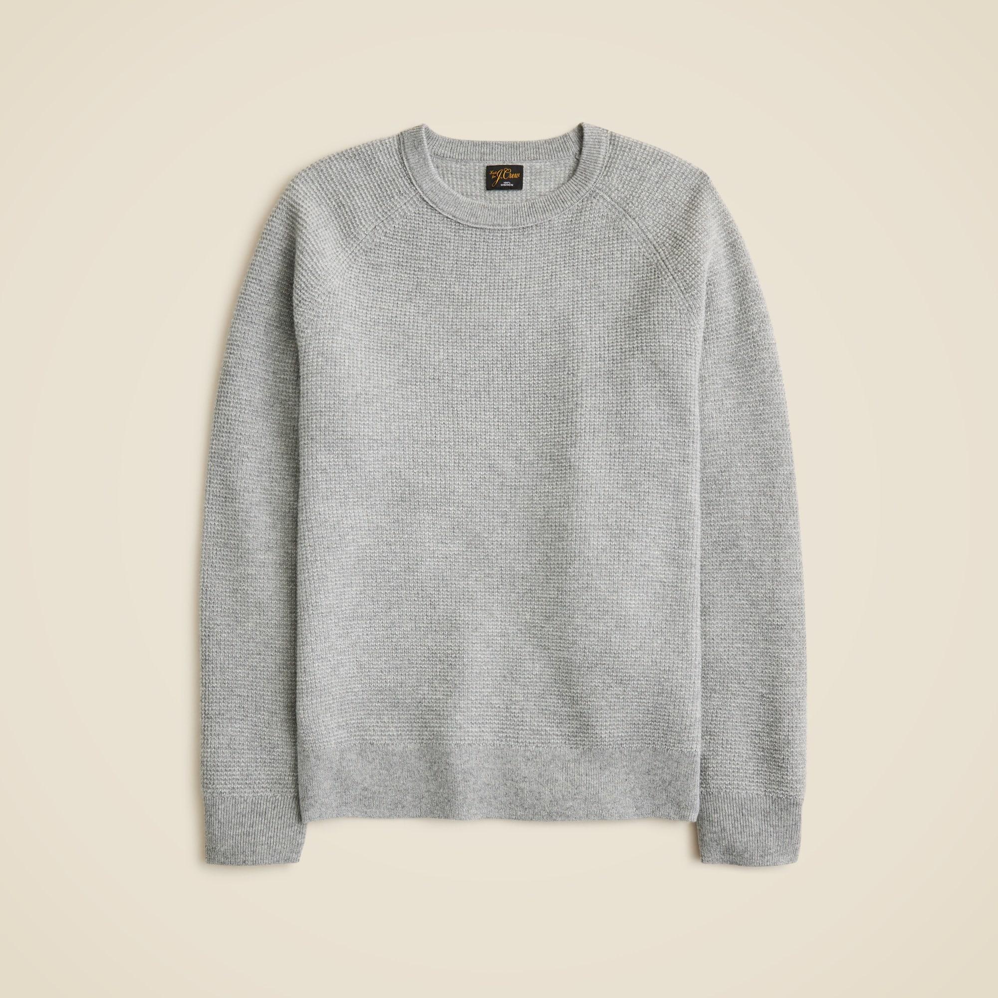 Cashmere waffle sweater Product Image