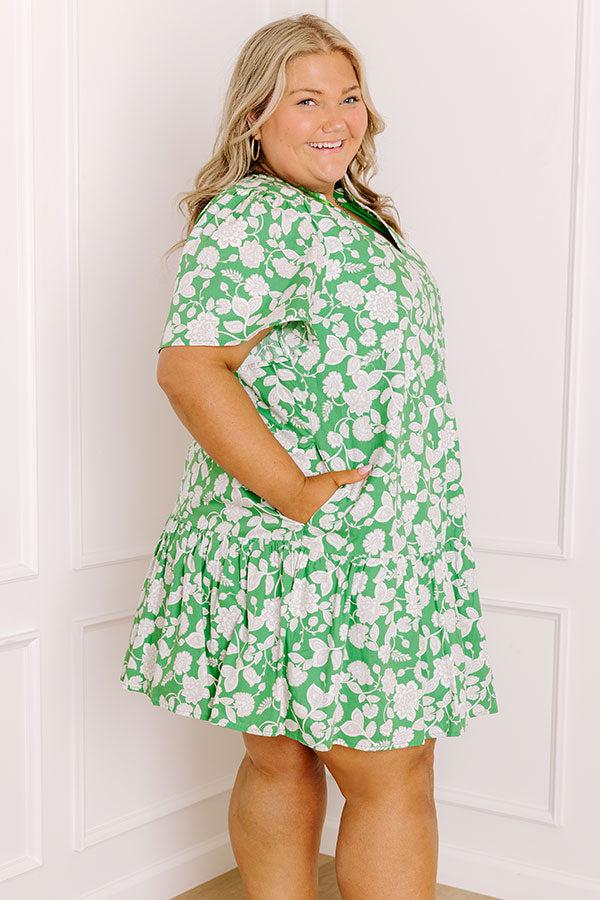 Wildflowers and Wine Floral Mini Dress Curves Product Image