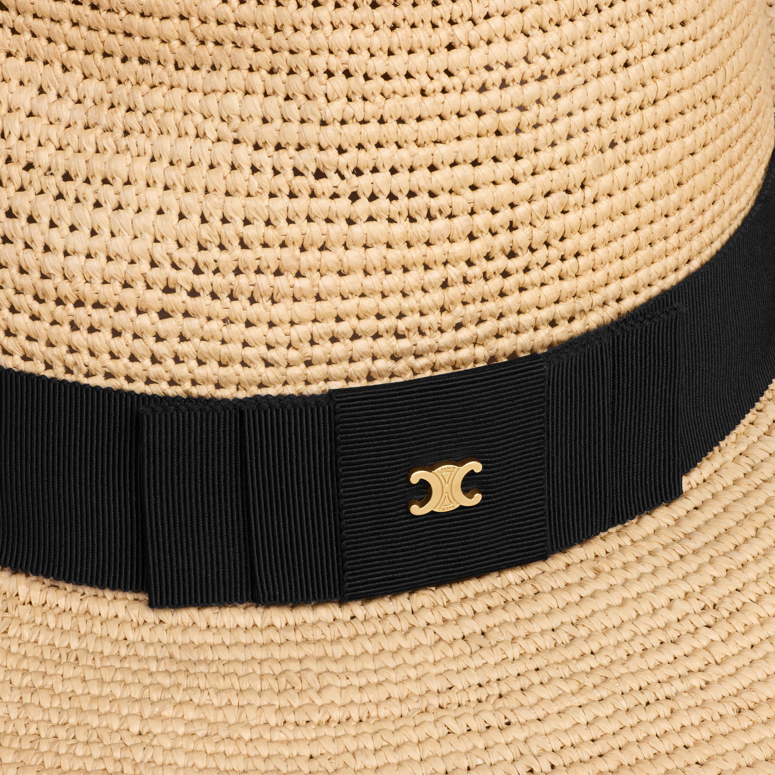 triomphe wide-brimmed hat in raffia Product Image