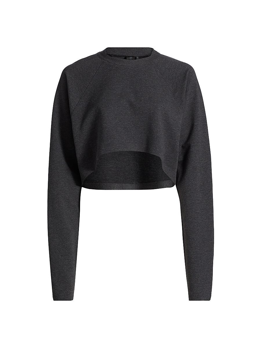 Womens Stretch-Cotton Crop T-Shirt Product Image