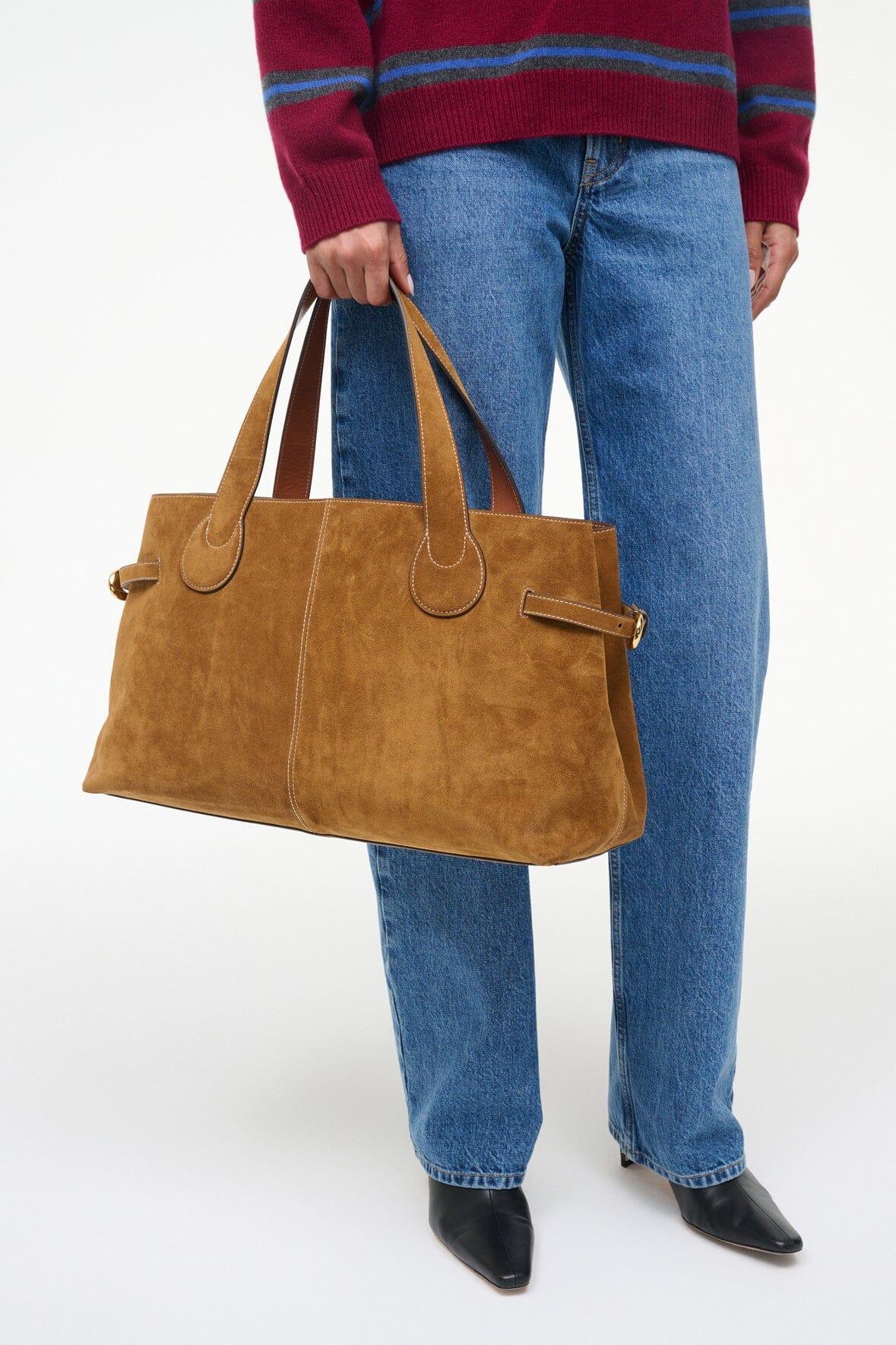 PIPER TOTE | TAN SUEDE Product Image