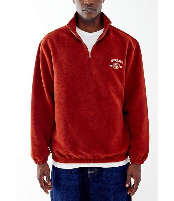 BDG Urban Outfitters Long Sleeve Embroidered Logo Fleece Pullover Product Image