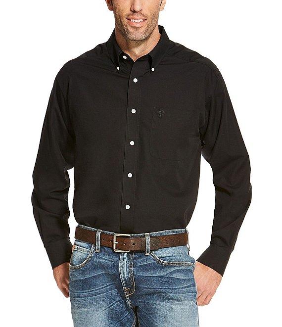 Ariat Wrinkle-Free Solid Long-Sleeve Woven Shirt Product Image