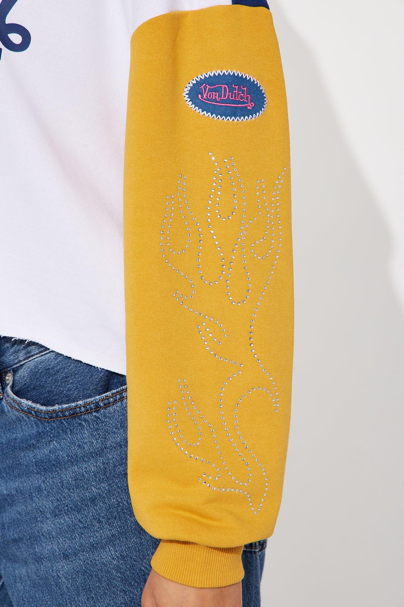 Von Dutch Fire Rhinestone Hoodie - Multi Color Product Image