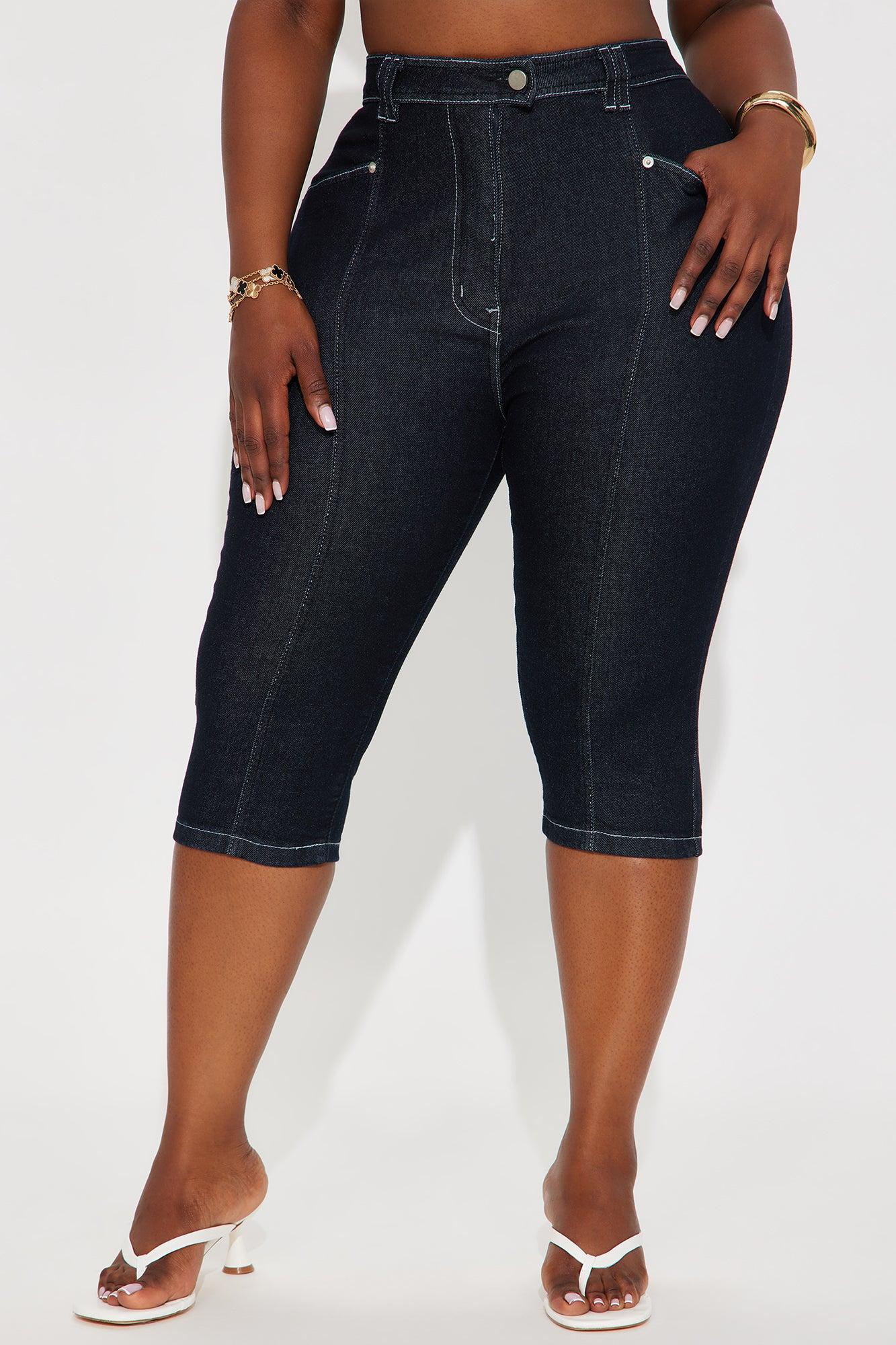 Eyes For You Skinny Capri Jeans - Dark Wash Female Product Image
