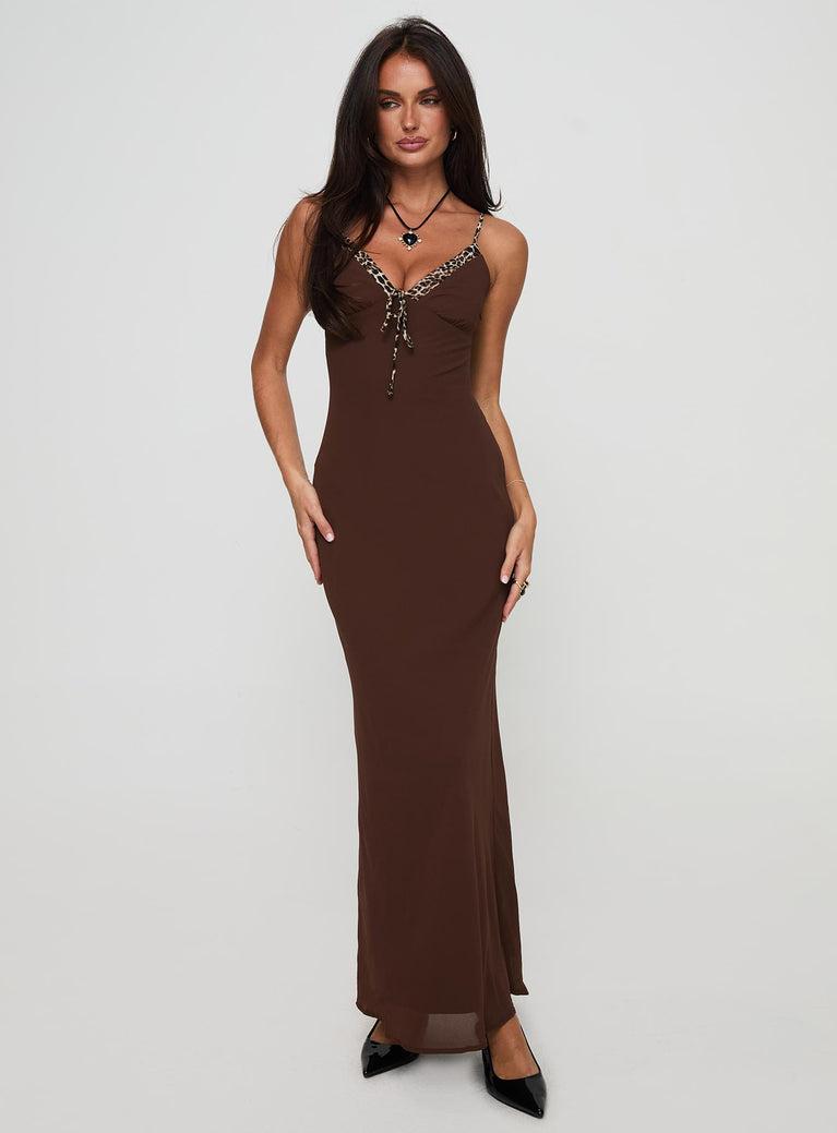 Moorey Maxi Dress Brown Product Image