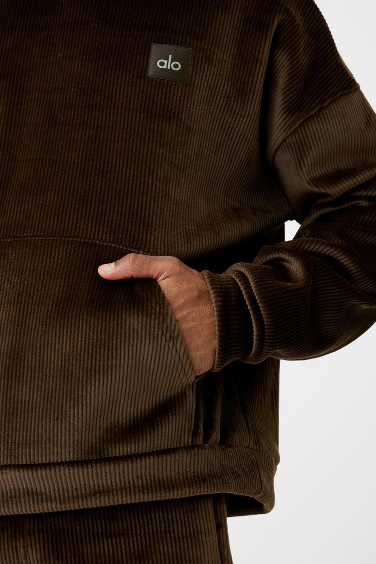 Velour Baller Hoodie - Espresso Product Image