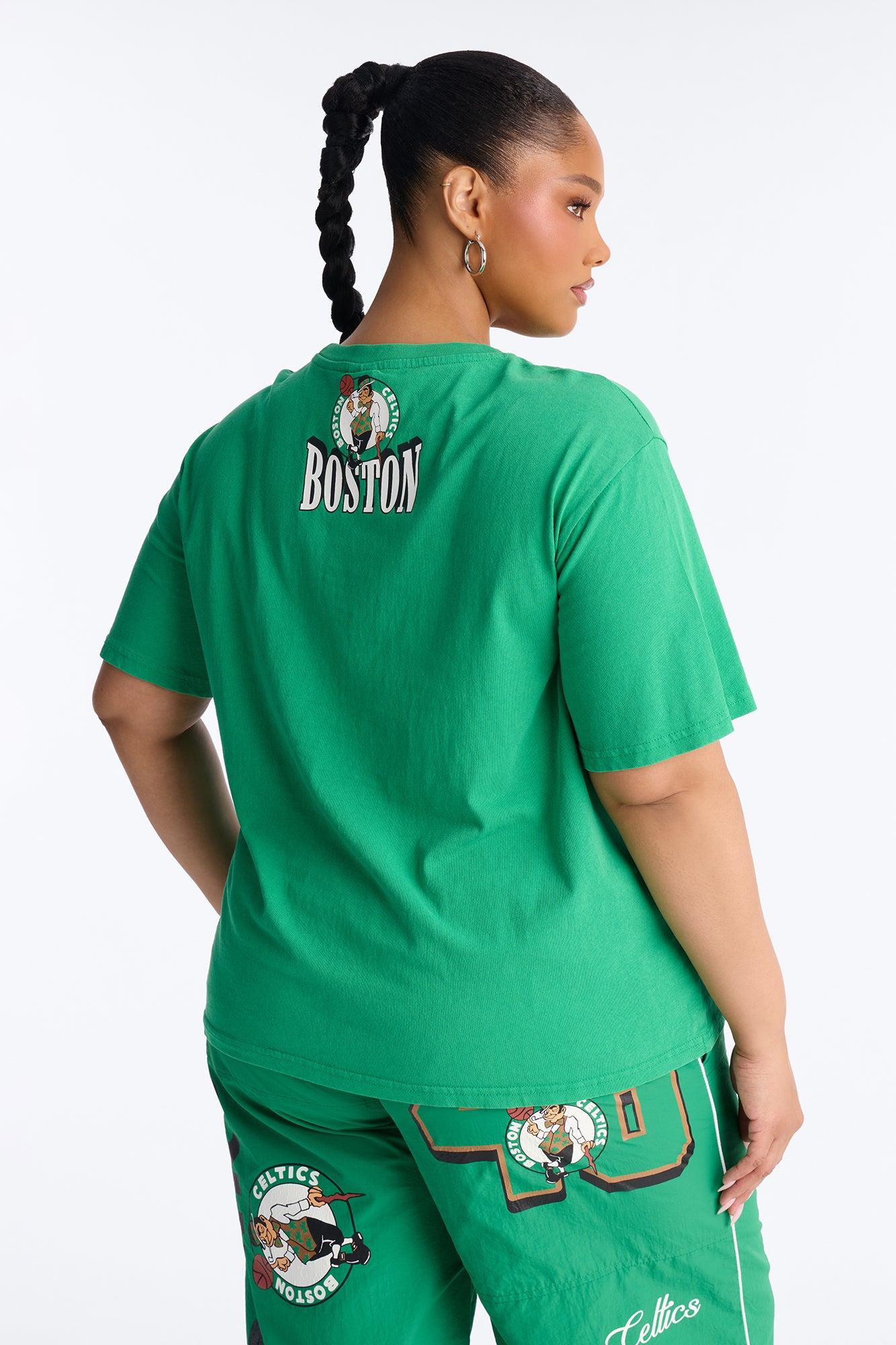 NBA Boston Celtics Washed Oversized Tee - Kelly Green Female Product Image