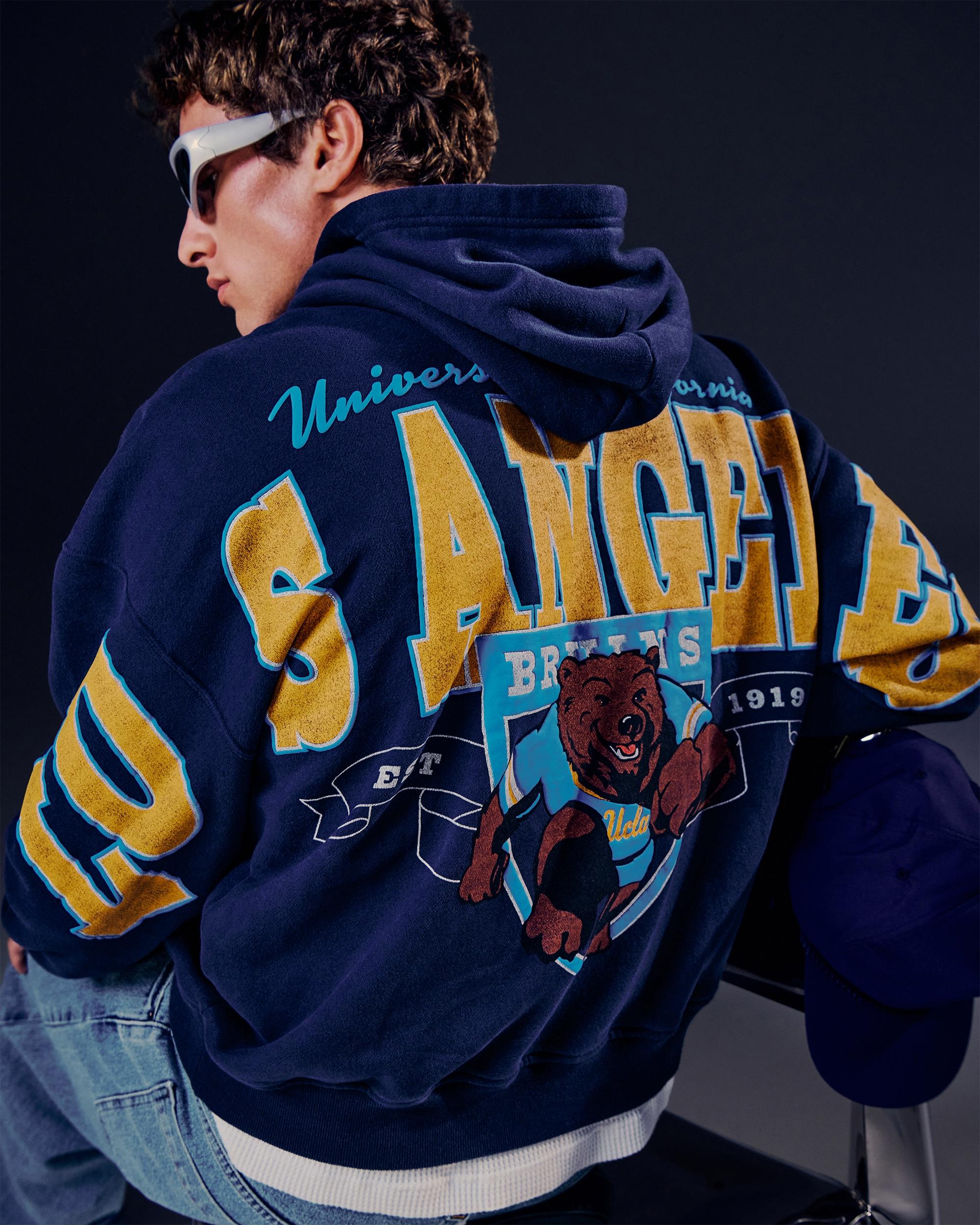 Boxy UConn Graphic Hoodie Product Image