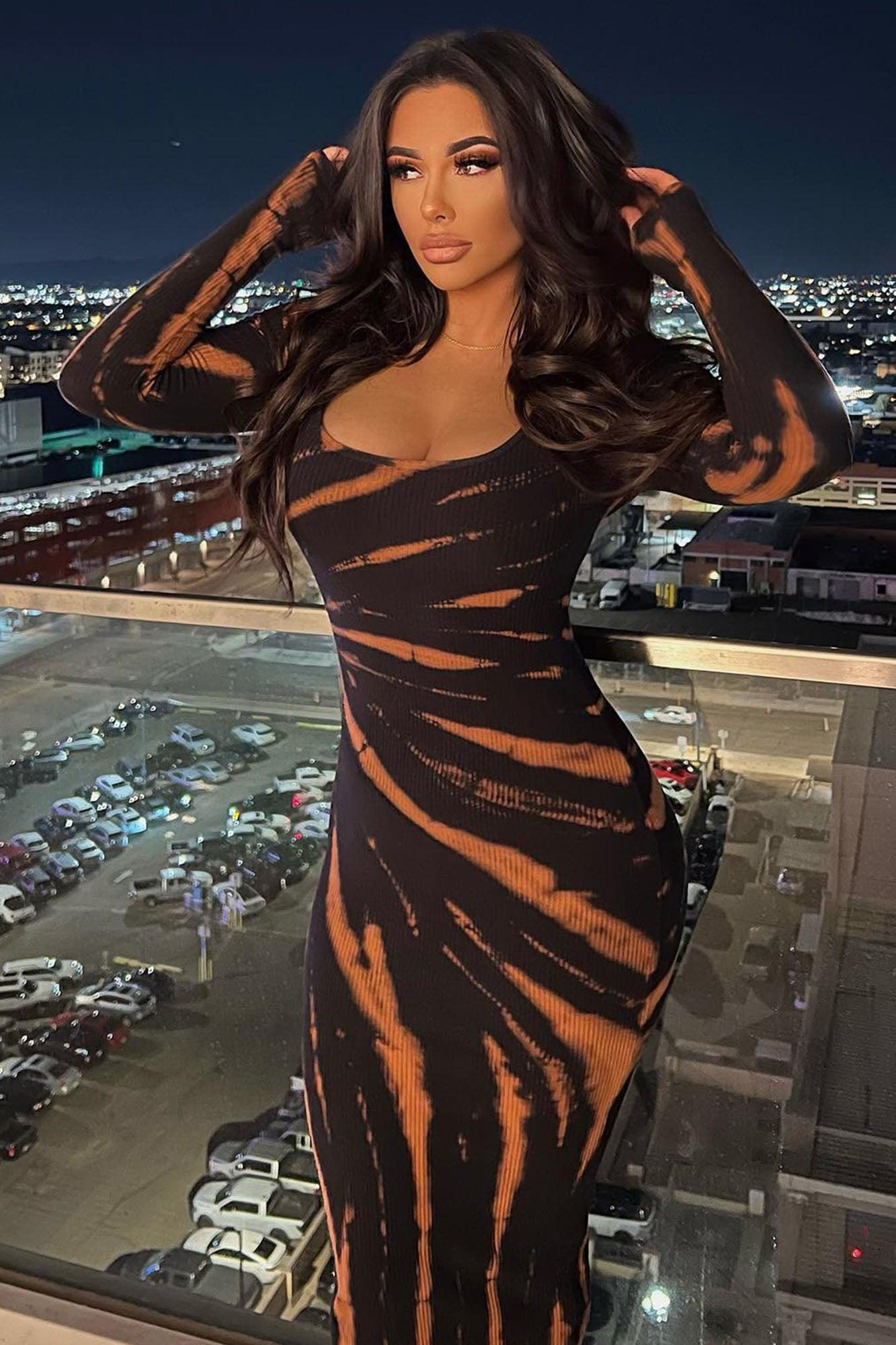 Brianna Maxi Dress - Black/combo Product Image