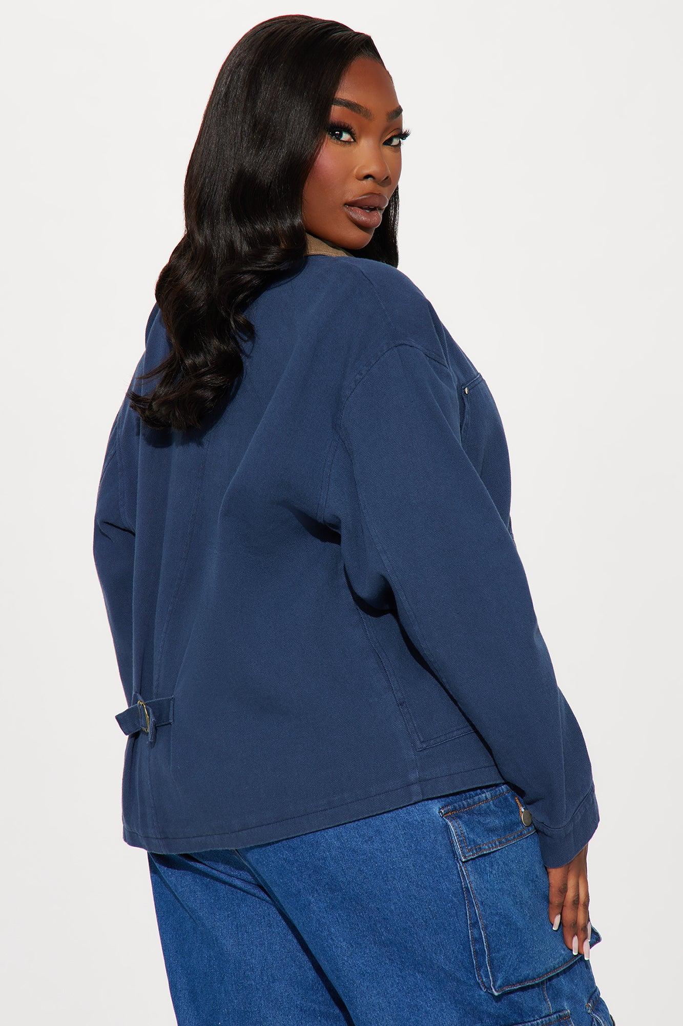 Leila Barn Jacket - Navy Female Product Image
