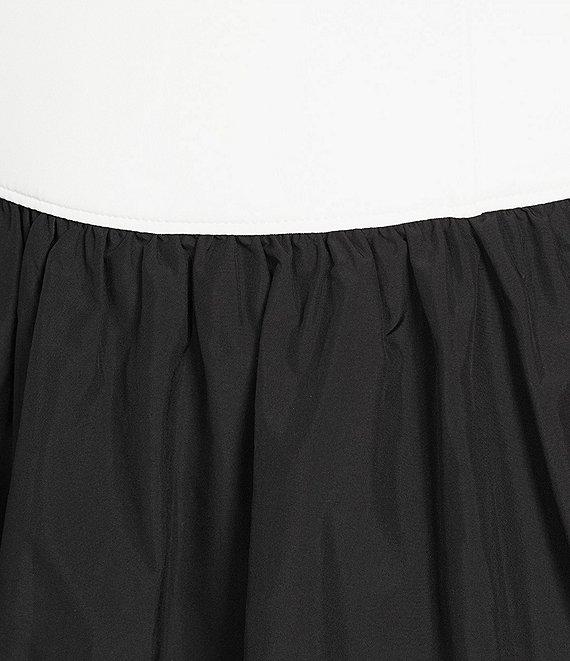 Antonio Melani Active Scoop Neck Two-Tone Sleeveless Bubble Hem Dress Product Image