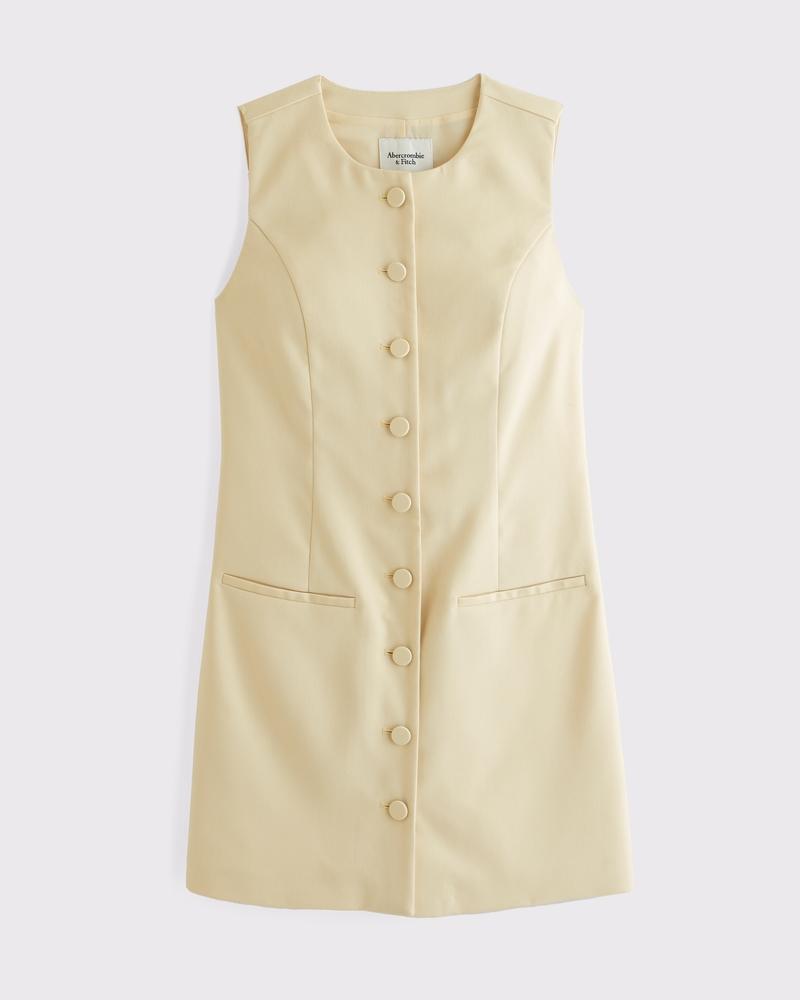 The A&F Mara High-Neck Vest Mini Dress Product Image