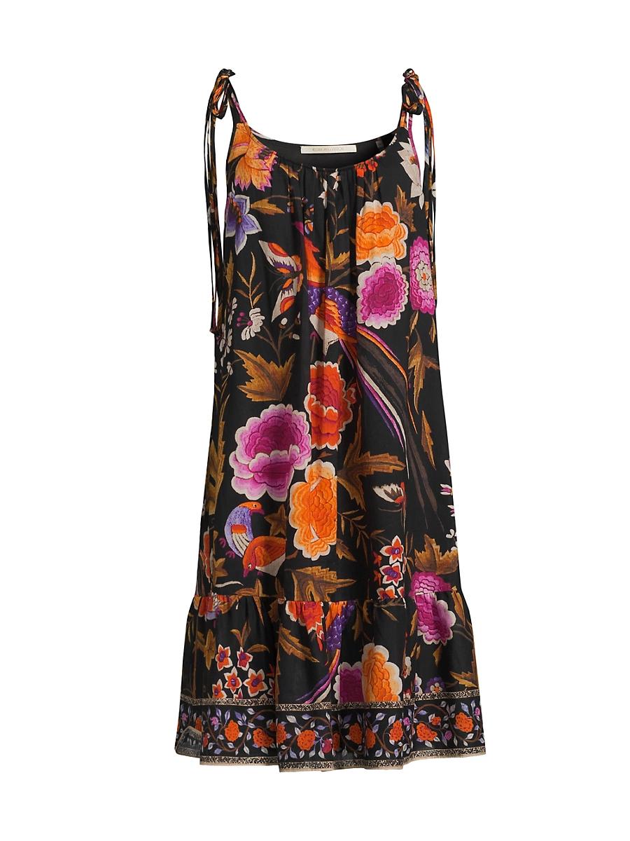 Womens Tamara Floral Cotton Sleeveless Knee-Length Dress Product Image