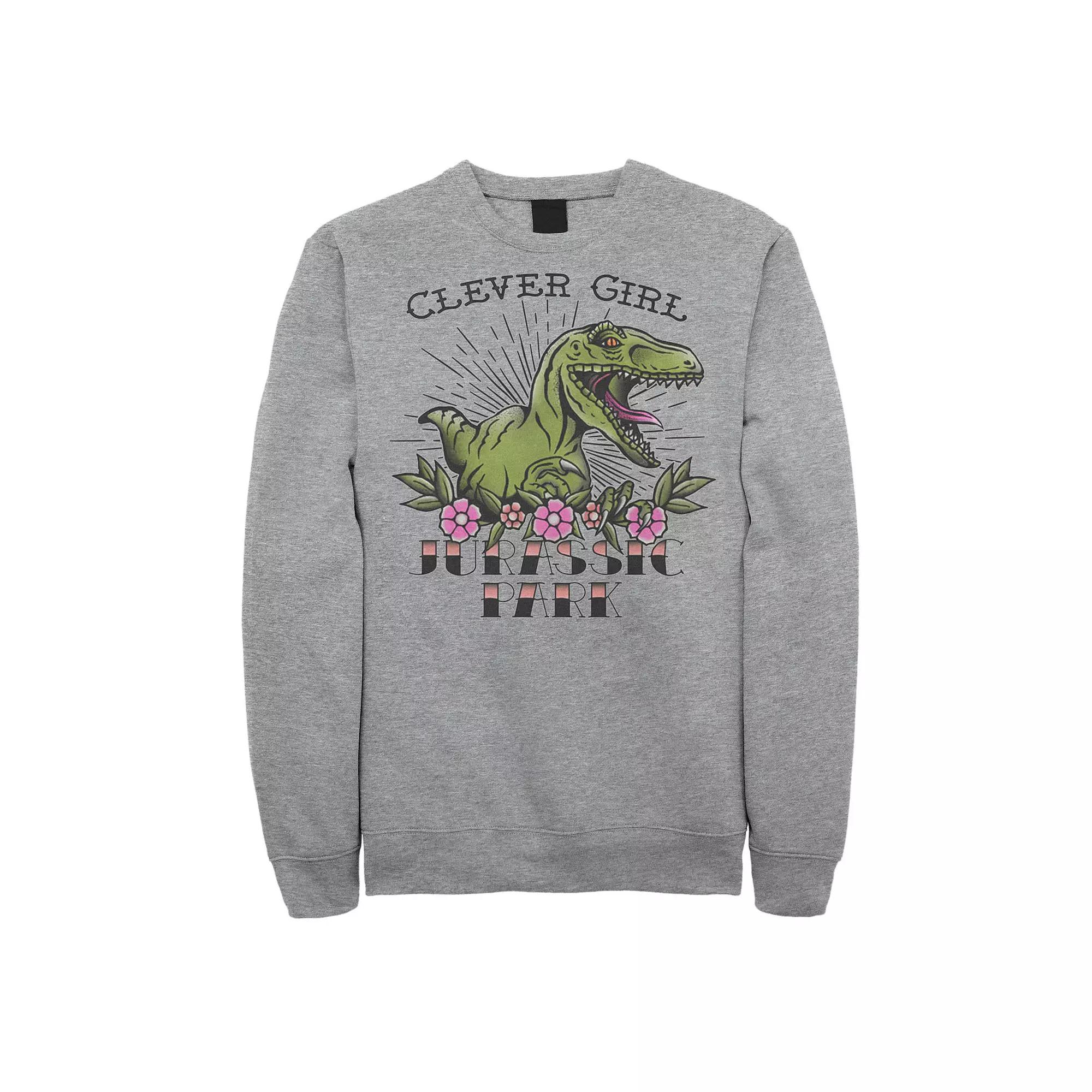 Men's Jurassic Park Velociraptor Clever Girl Graphic Fleece Pullover,  Product Image