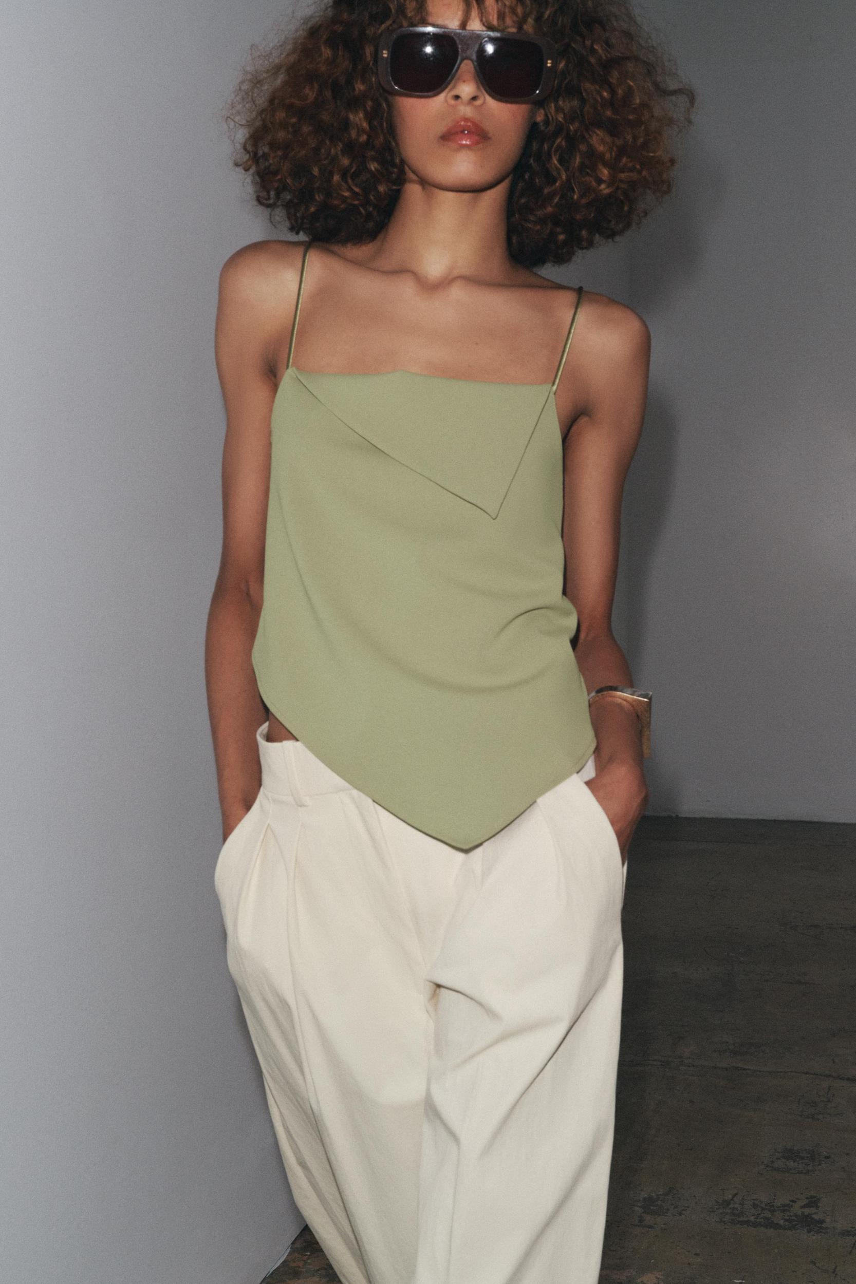 ASYMMETRIC CREPE TOP Product Image