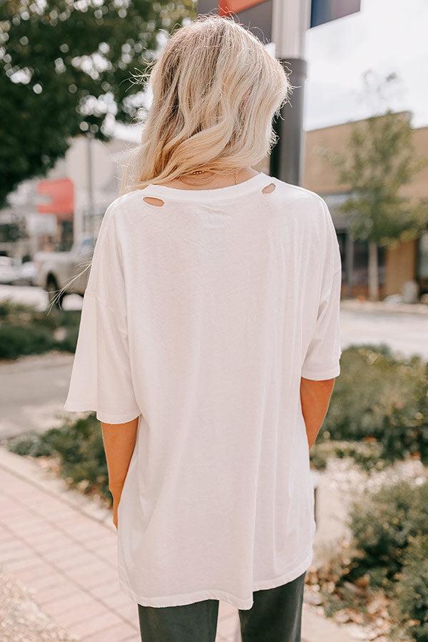 Mustang Mountain Distressed Oversized Graphic Tee Product Image